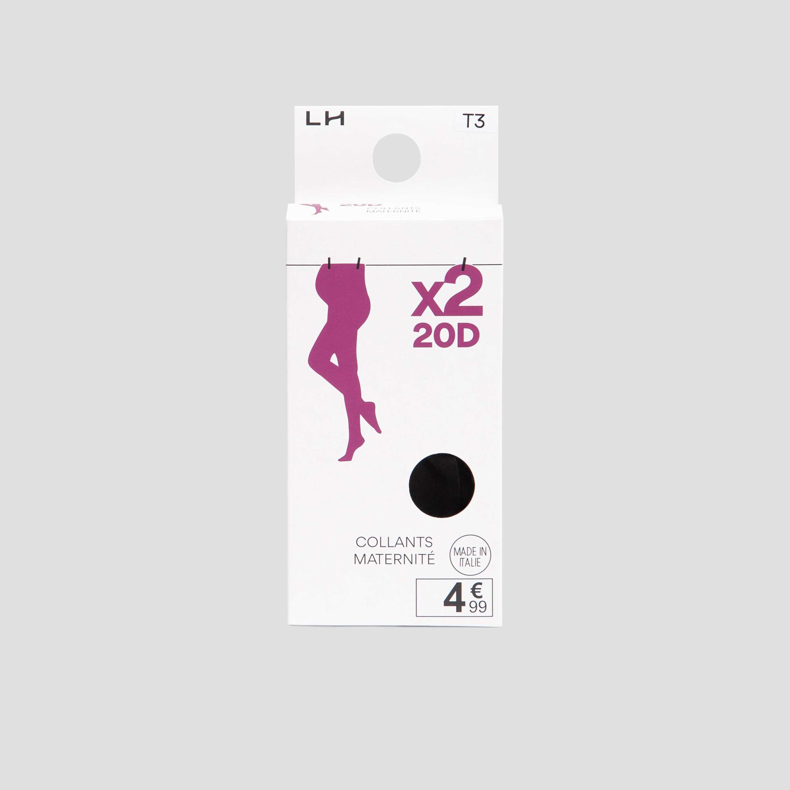 lot 2 collants maternite noir femme Lot 2 collants maternité noir femme