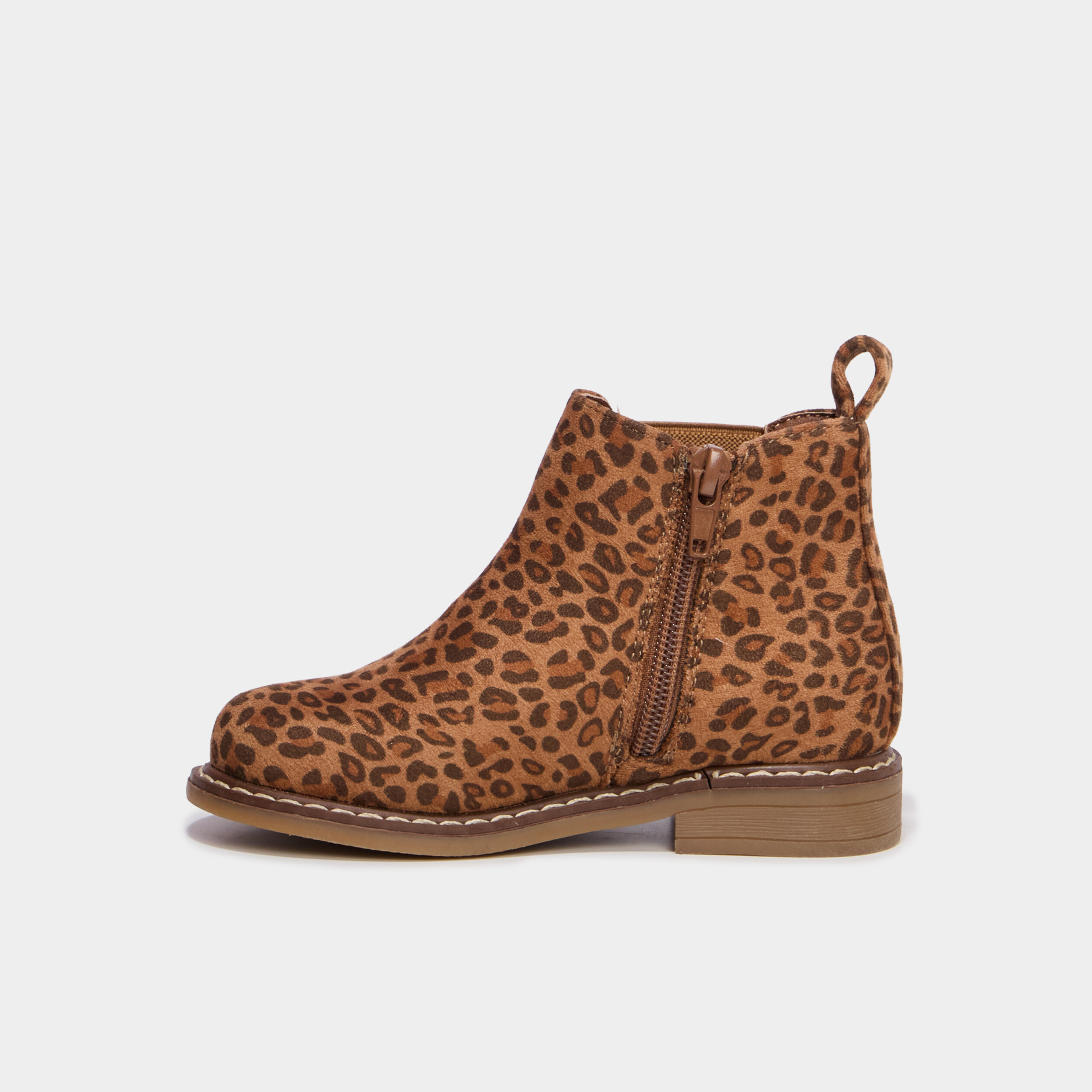 Boots chelsea zipp&eacute;es camel fille