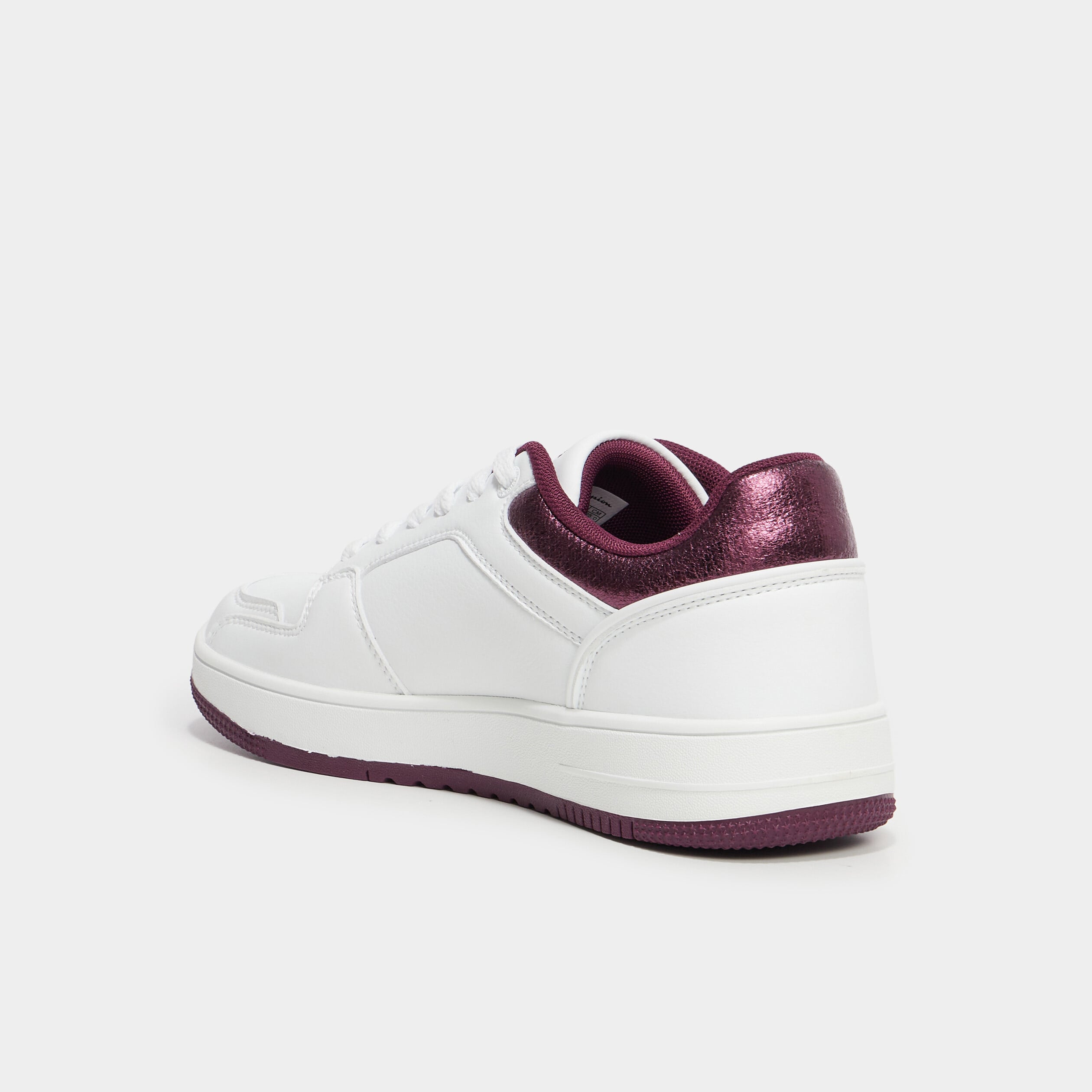 Tennis basses &agrave; lacets Champion Foil bordeaux femme