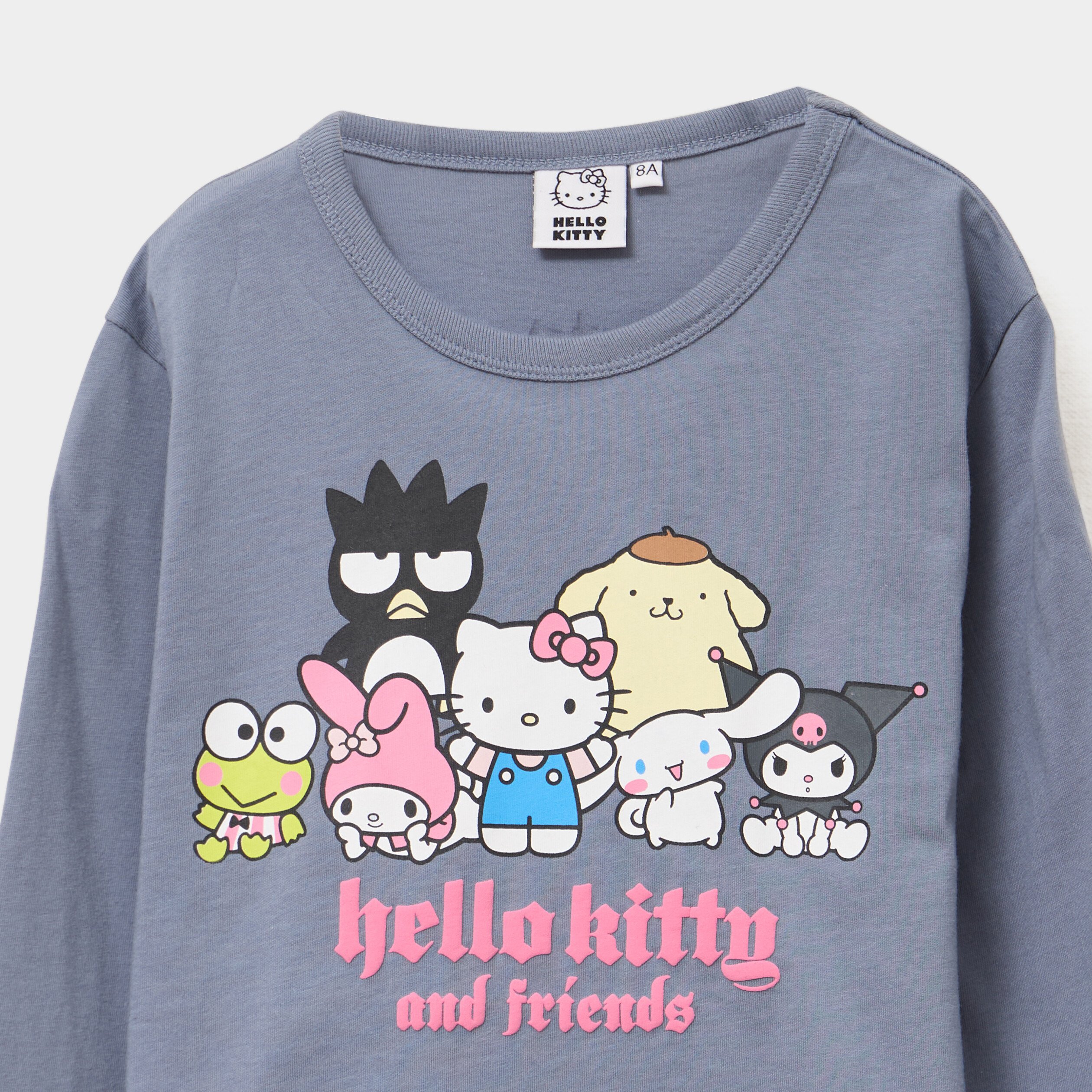t shirt manches longues hello kitty gris fille T-shirt manches longues Hello Kitty gris fille