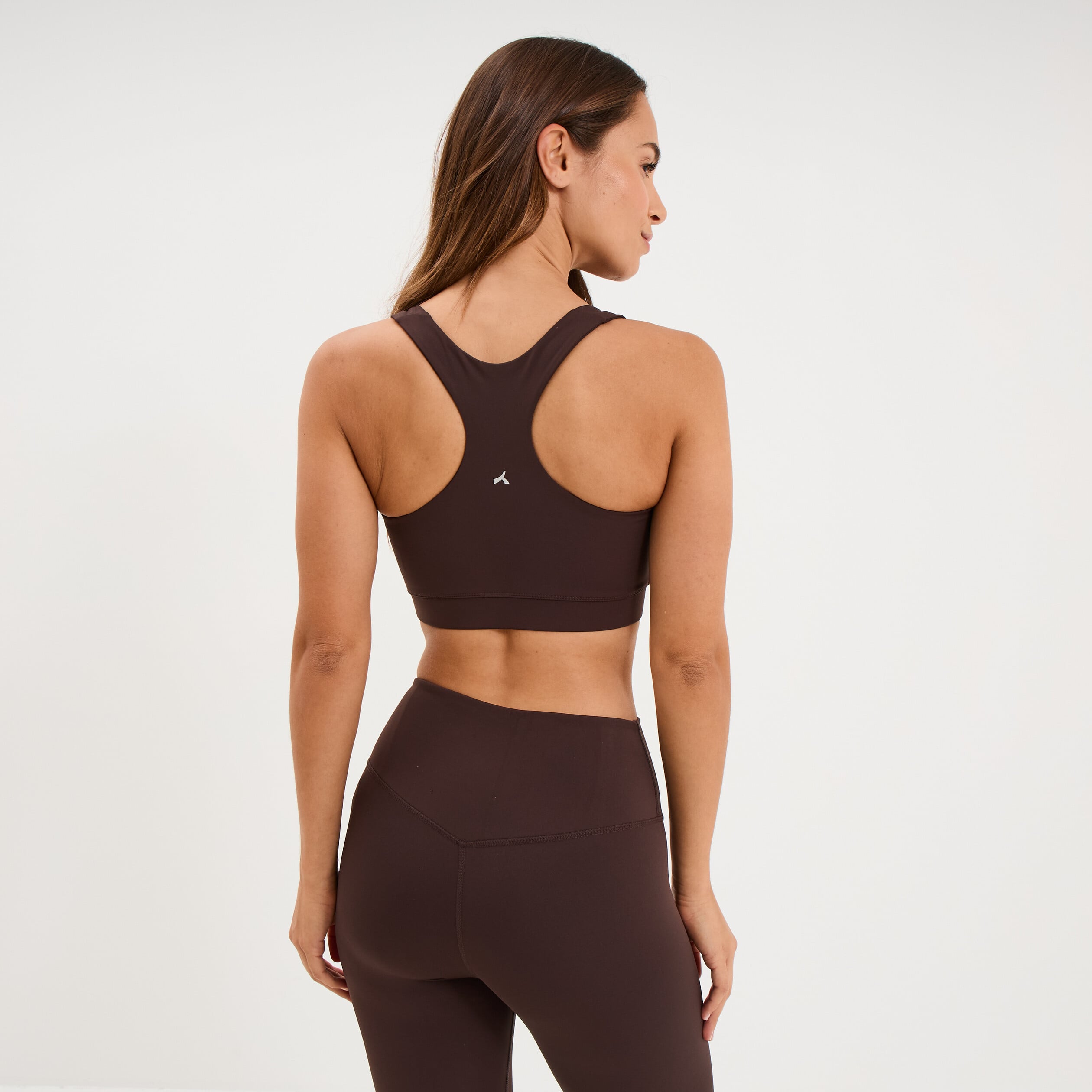 Brassi&egrave;re de sport dos nageur marron fonc&eacute; femme