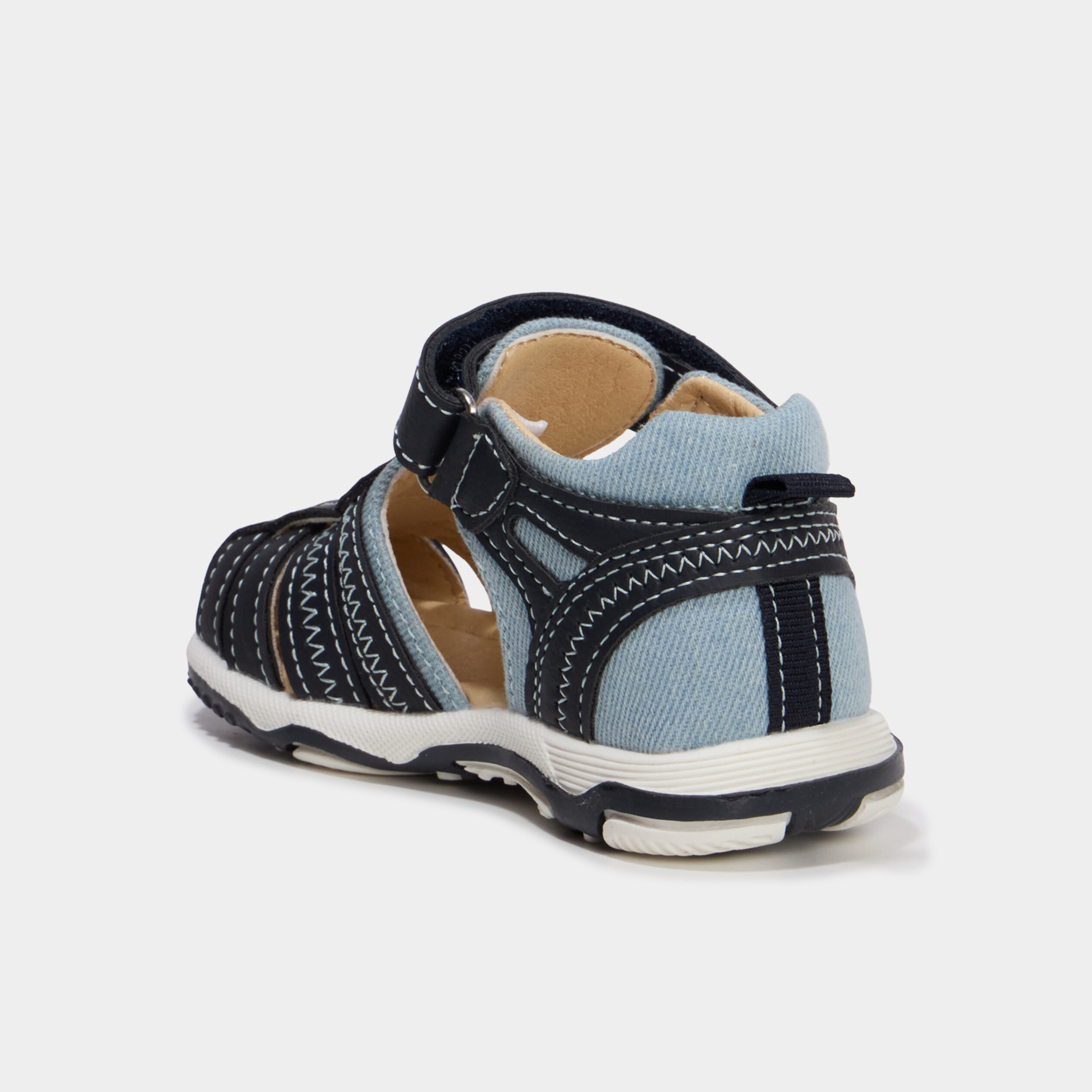 Sandales Le Roi lion bleu marine b&eacute;b&eacute; gar&ccedil;on