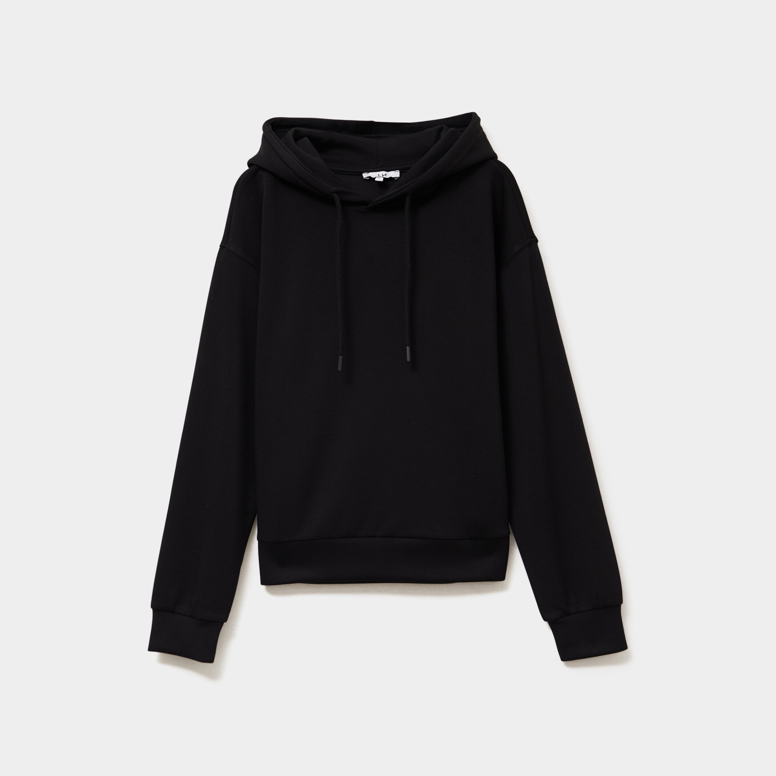 sweat hoodie manches longues a capuche noir femme Sweat hoodie manches longues à capuche noir femme