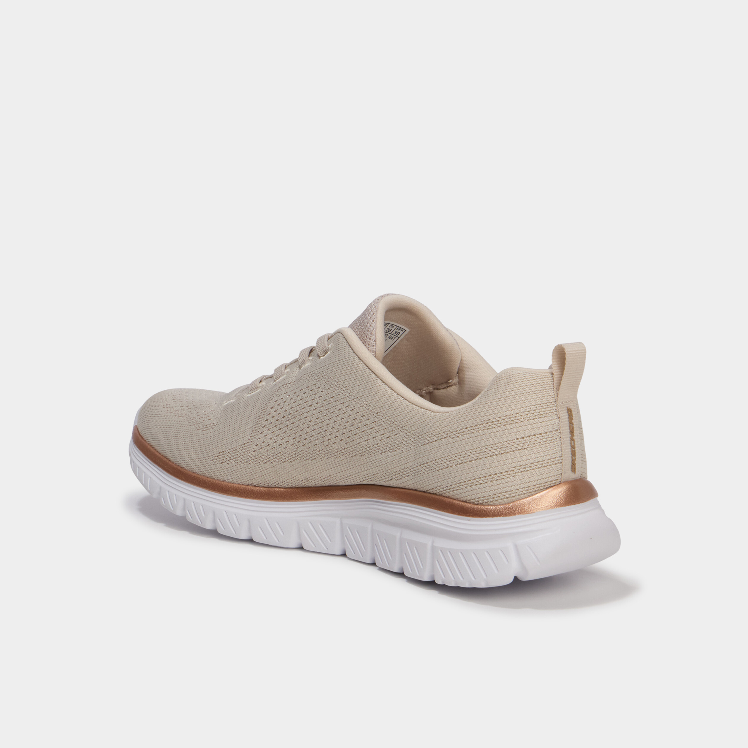Baskets running Skechers Graceful blanc femme