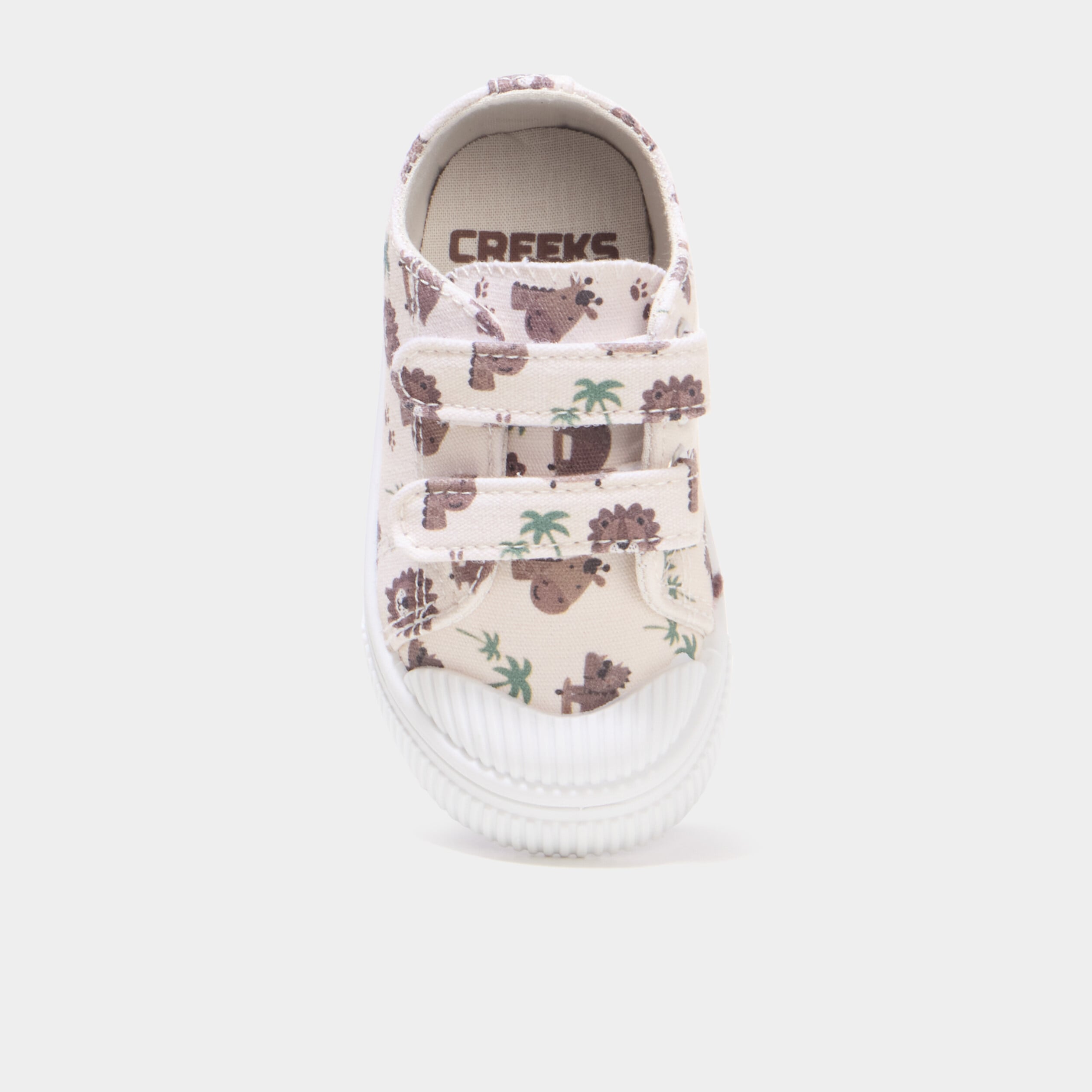 Tennis basses en toile semelle souple sable b&eacute;b&eacute; fille
