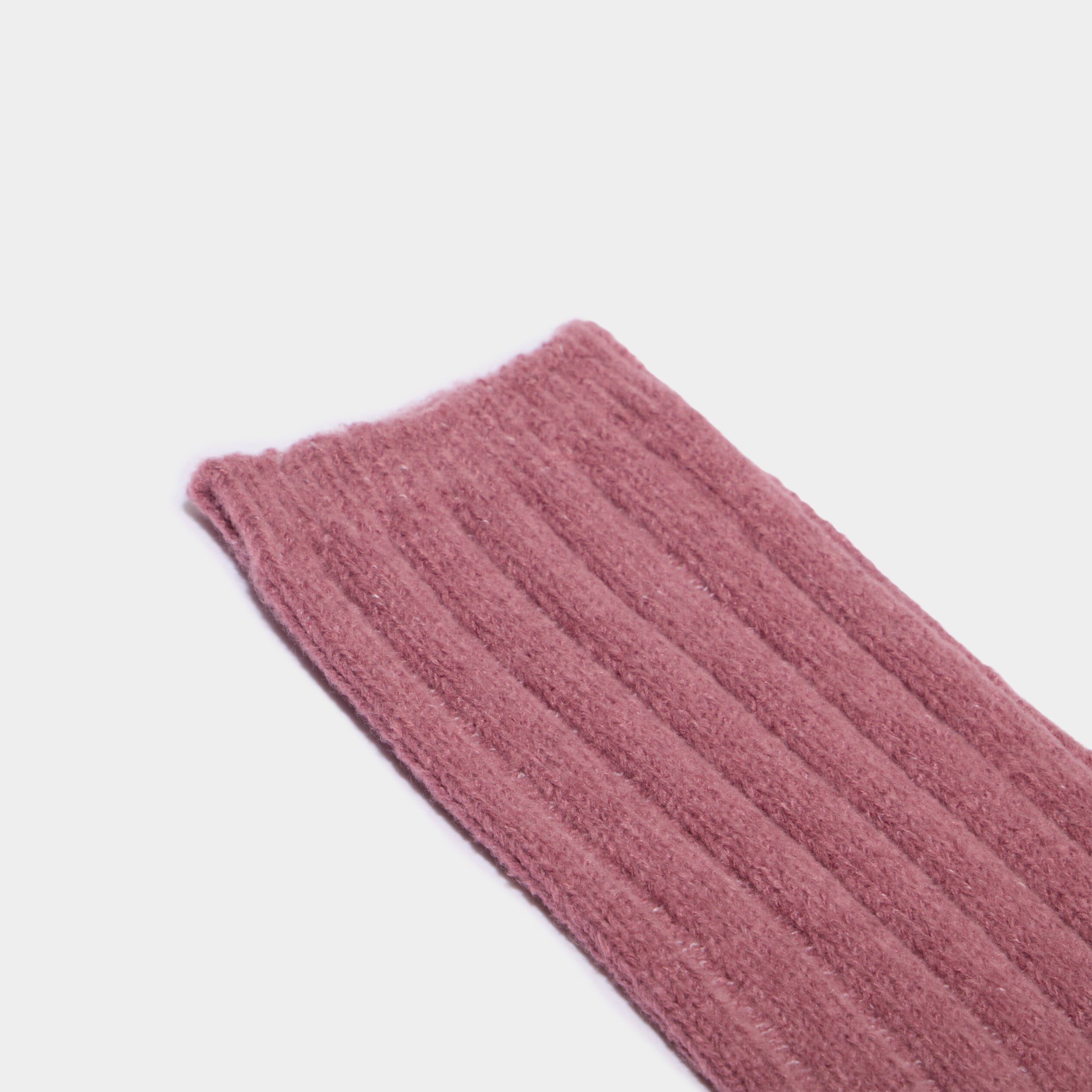Lot 2 paires chaussettes tricot&eacute;es bordeaux femme
