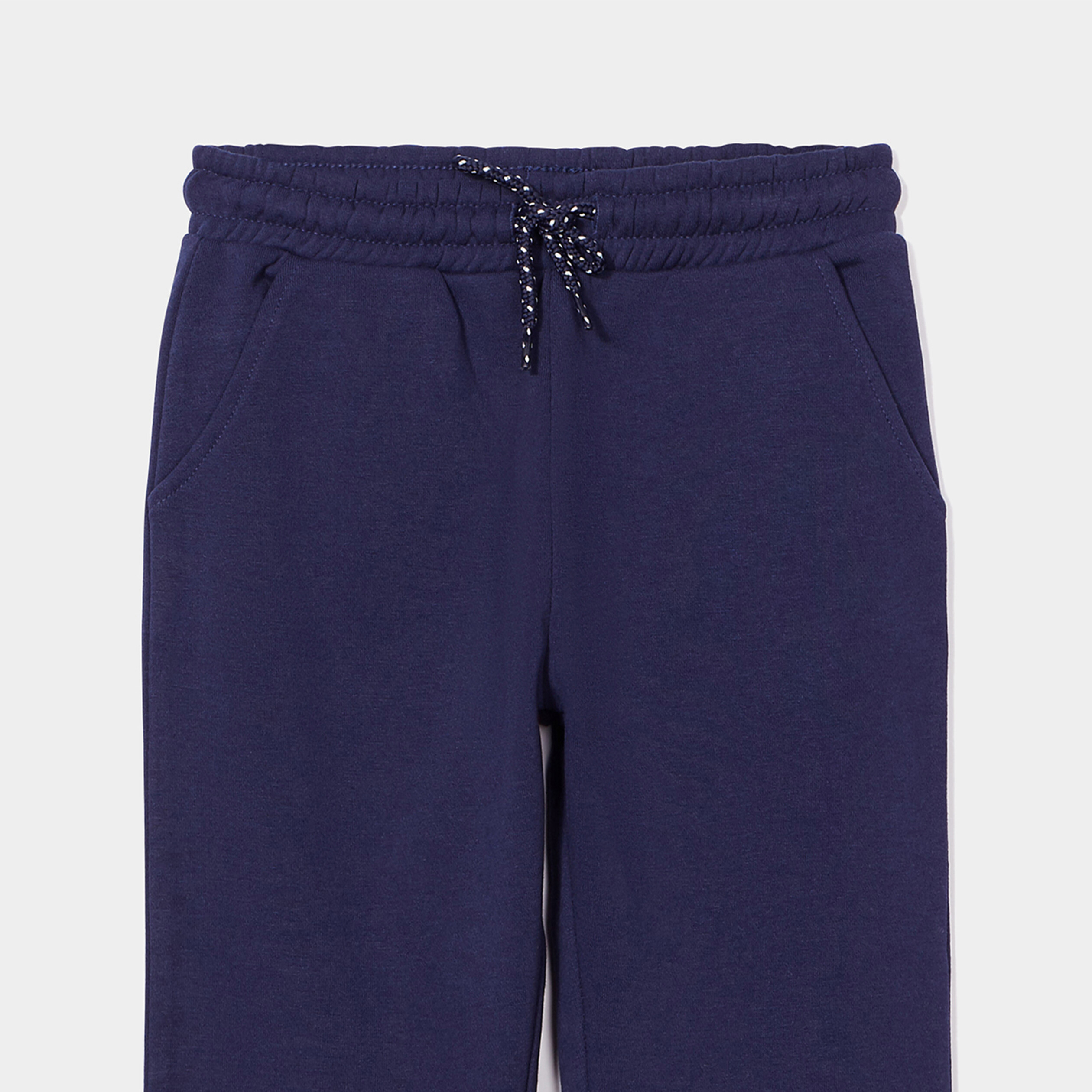 pantalon de jogging bas elastique bleu marine fille Pantalon de jogging bas élastiqué bleu marine fille