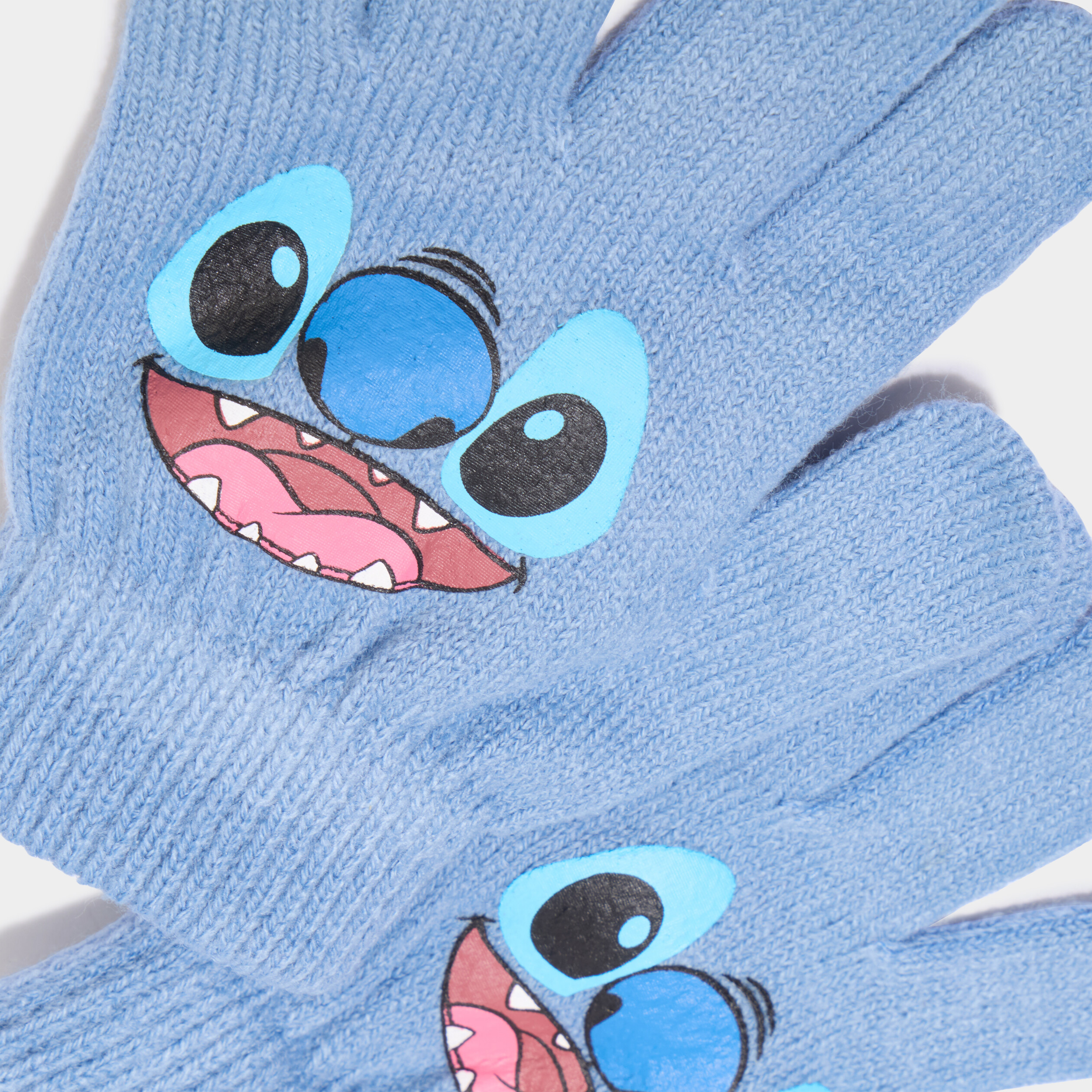 Ensemble bonnet et gants Stitch bleu fille