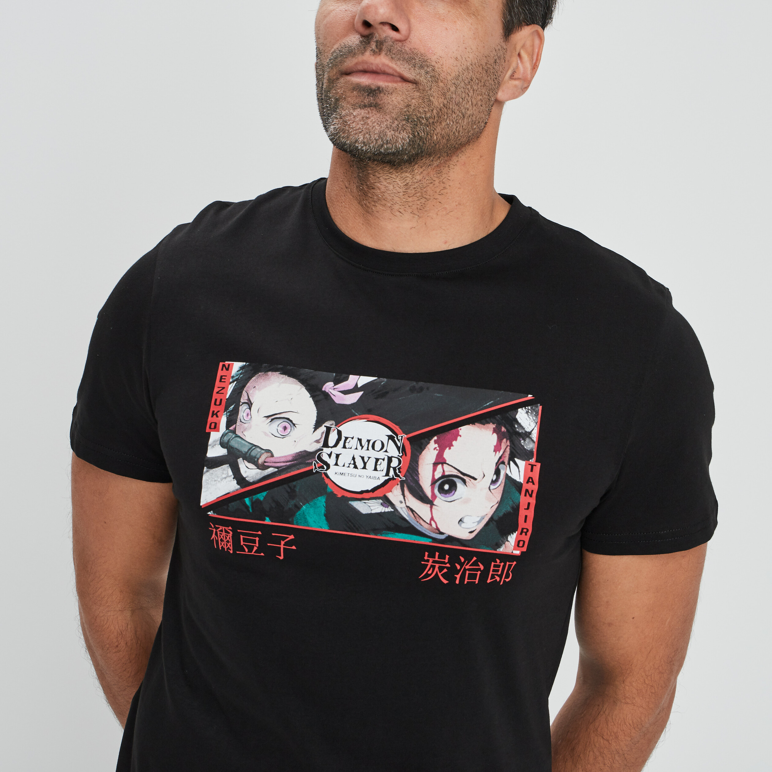 t shirt demon slayer noir homme T-shirt Demon Slayer noir homme