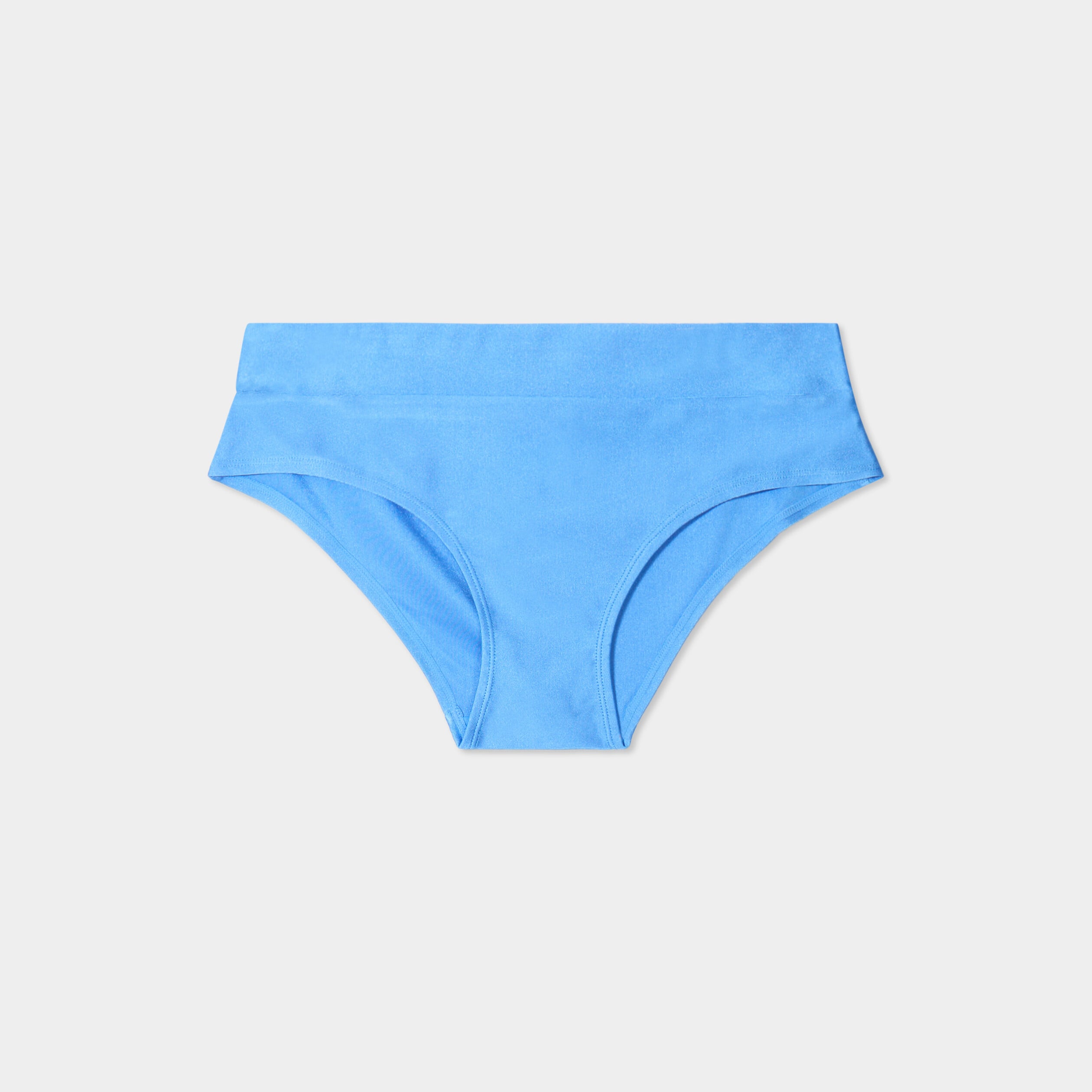 Bas de maillot de bain shorty bleu clair femme