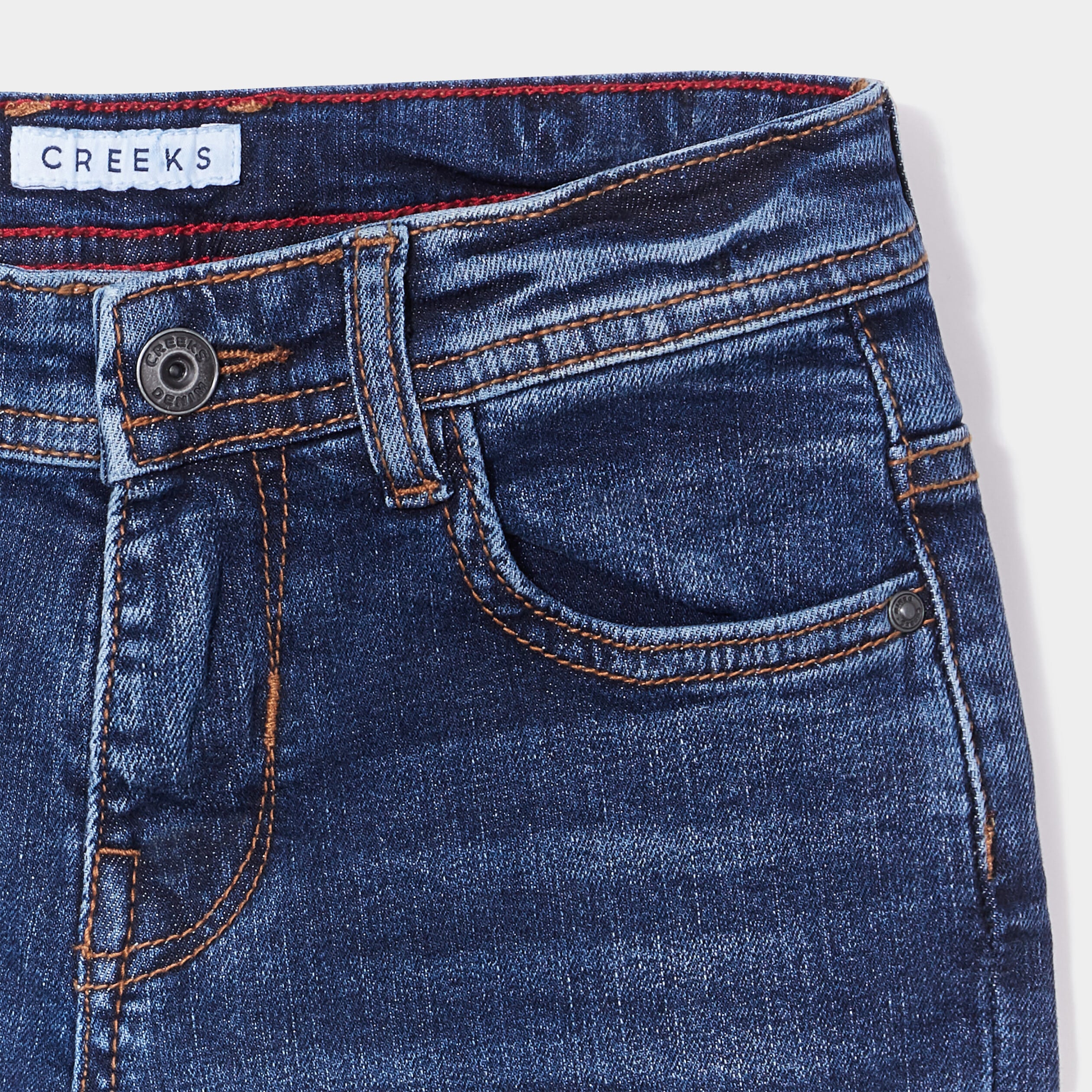 Bermuda regular en jean denim stone gar&ccedil;on