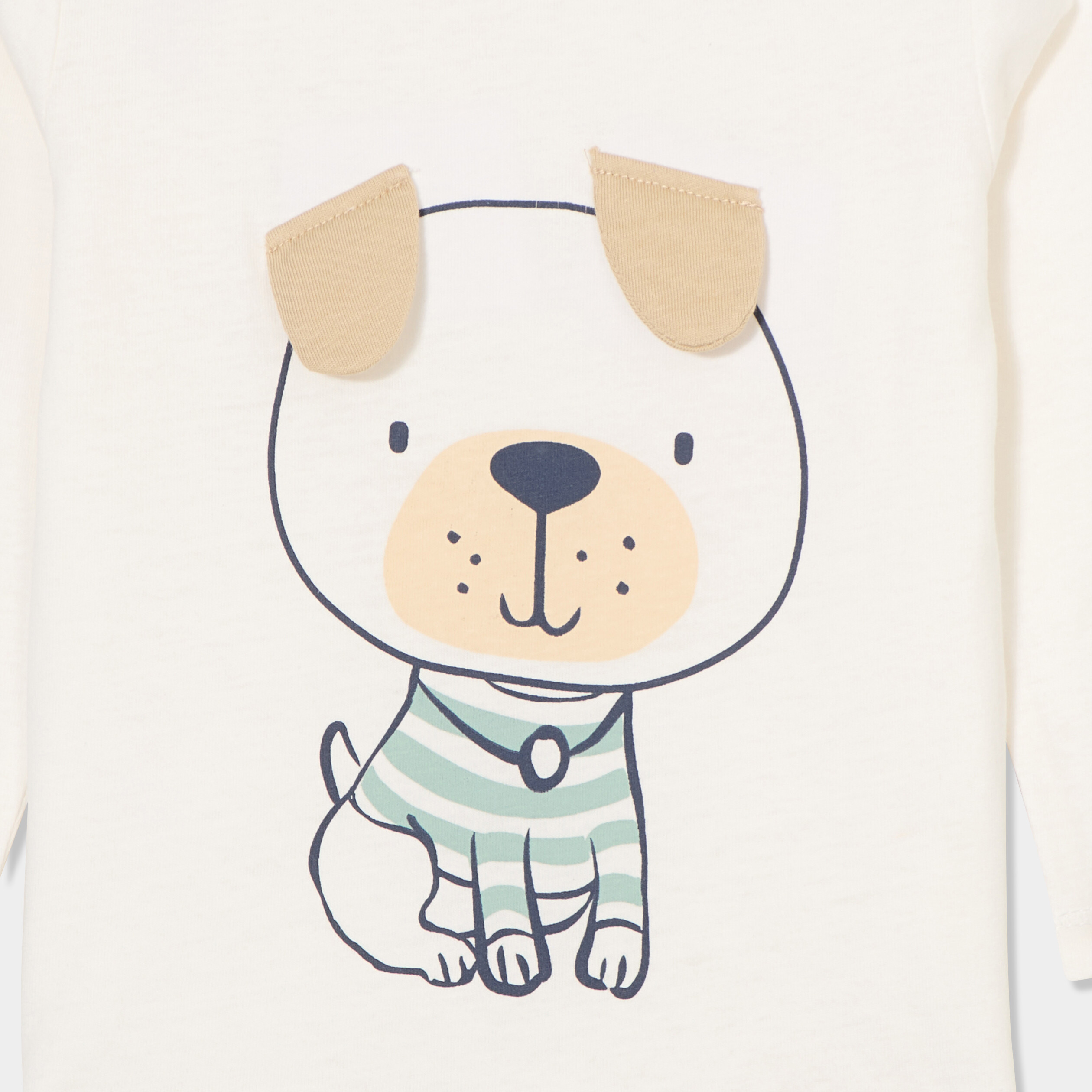 t shirt manches longues coton blanc bebeg T-shirt manches longues coton blanc bébé garçon