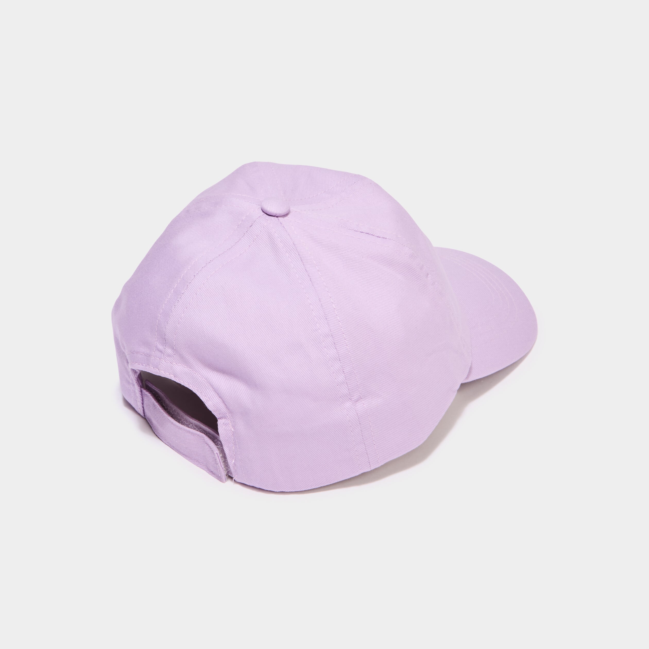 Casquette bomb&eacute;e ajustable coton parme fille