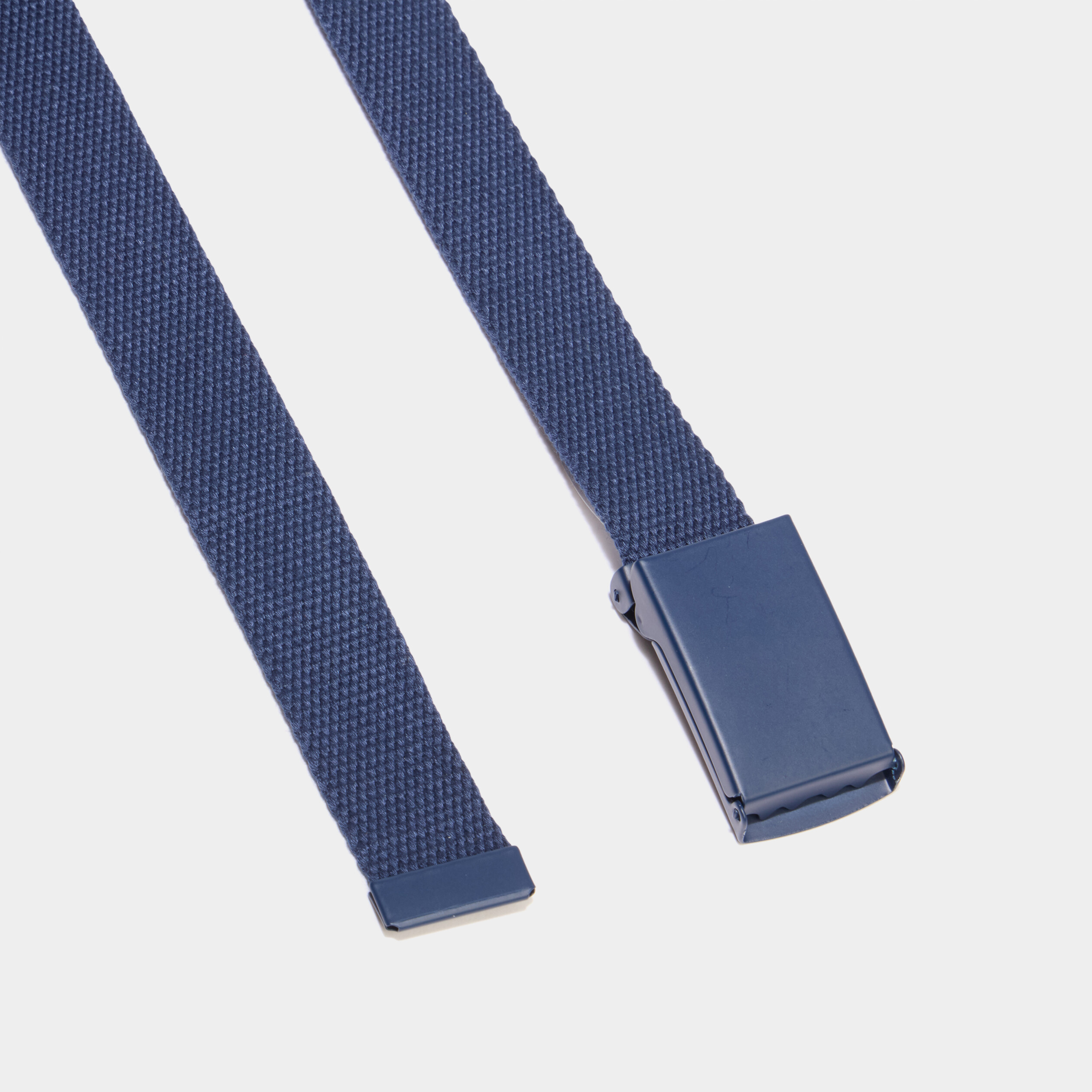 Ceinture fine effet toile bleu marine gar&ccedil;on