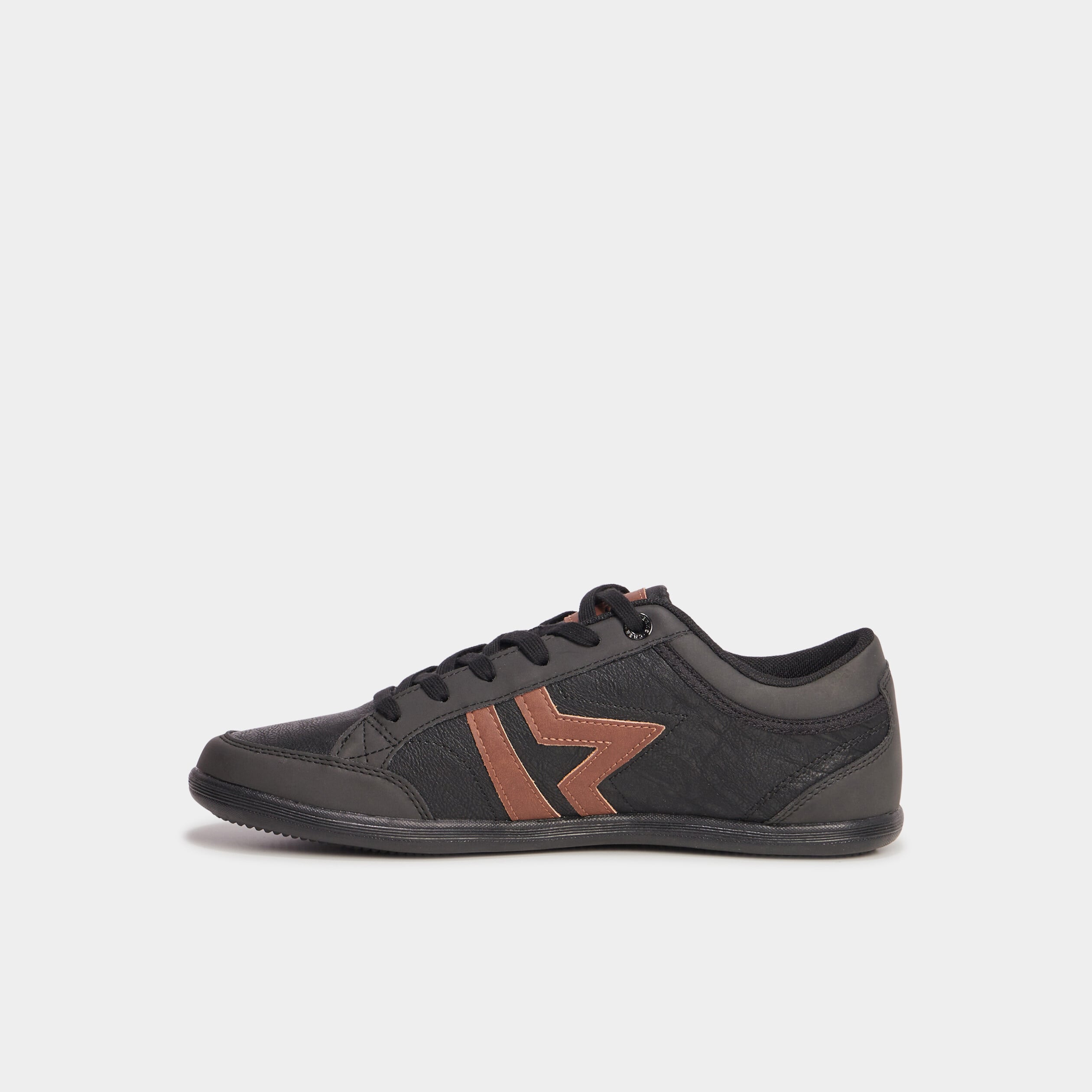 Tennis basses &agrave; lacets noir homme