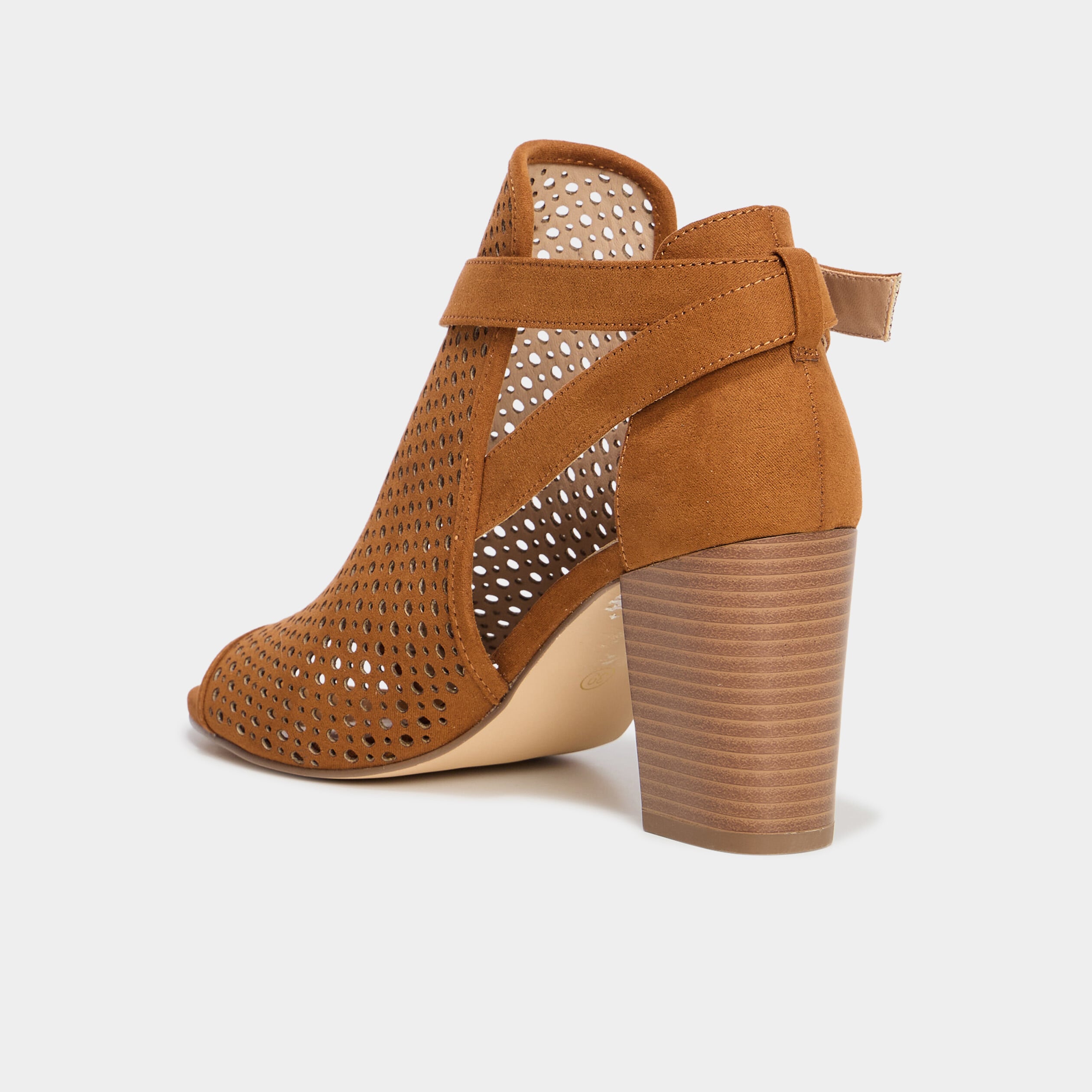 Sandales &agrave; talons marron femme