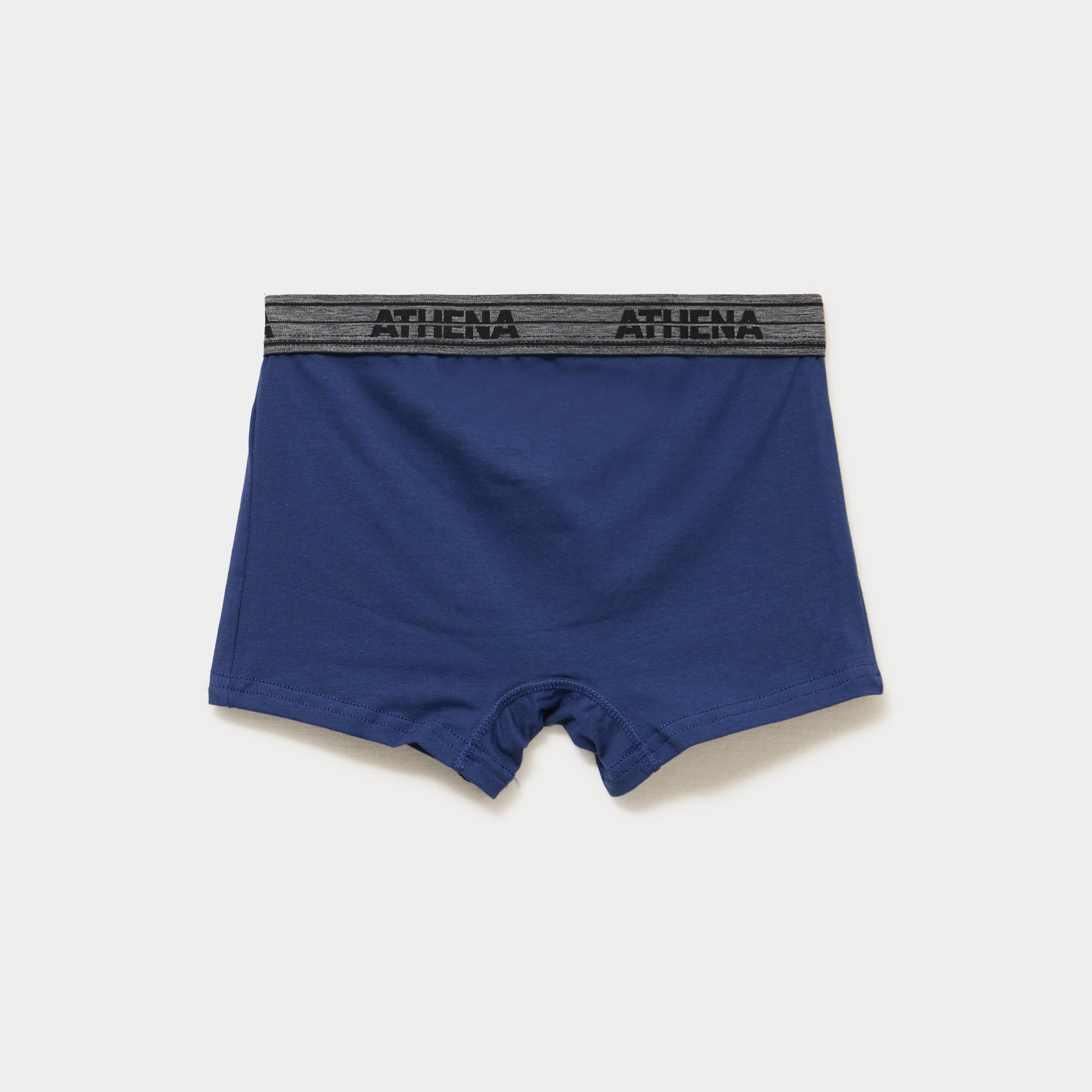 Lot 4 boxers coton stretch Athena bleu homme