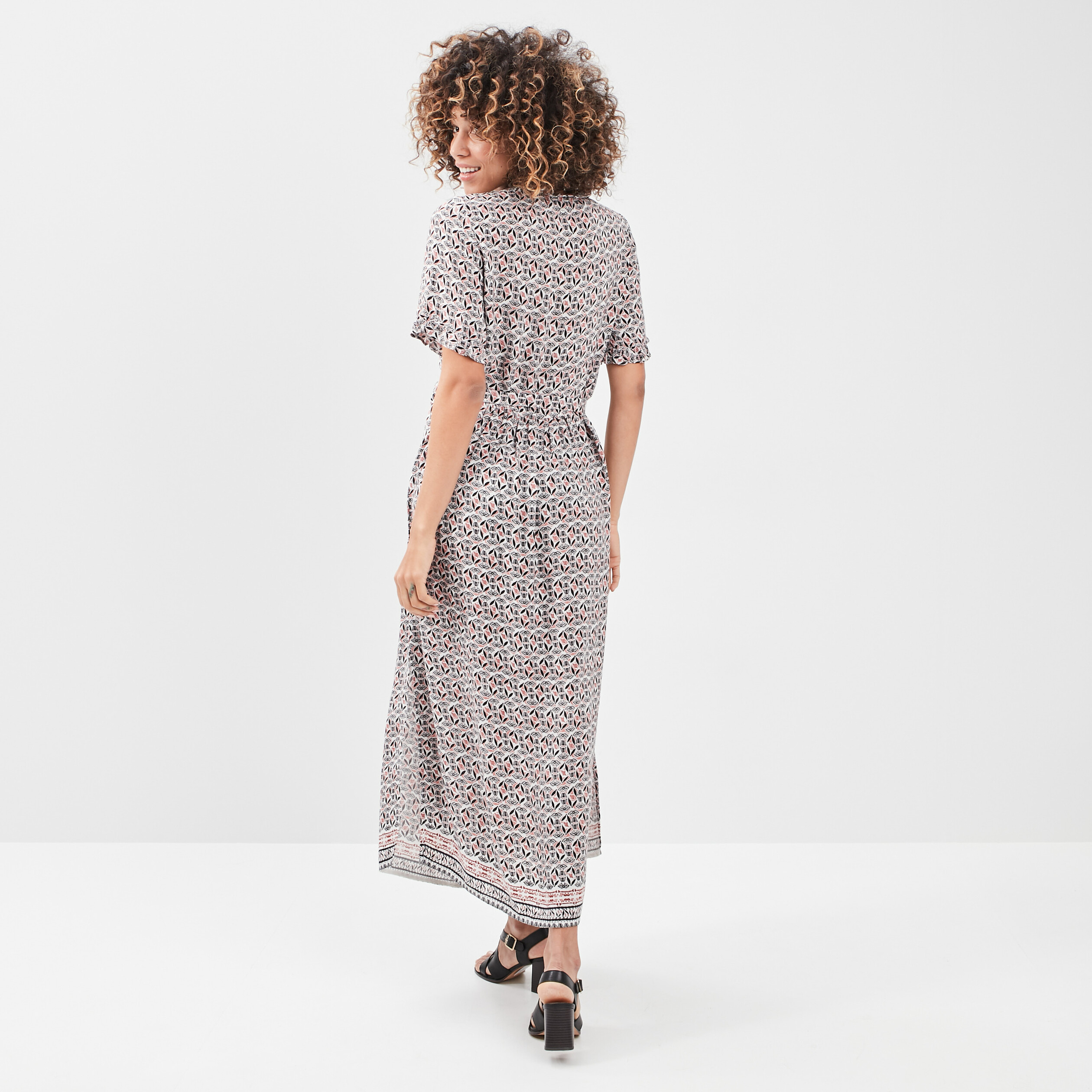 Robe longue Liberto ecru femme