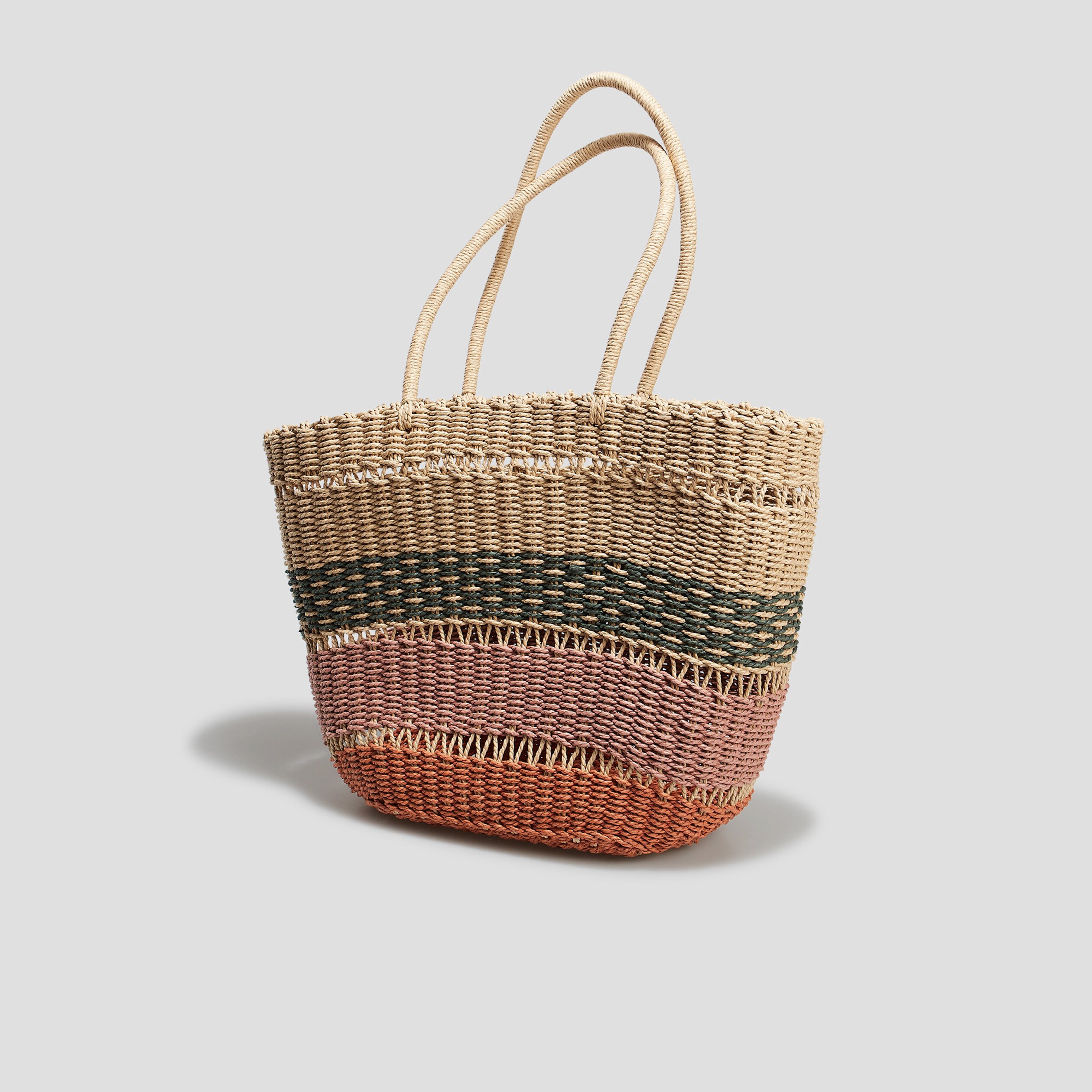 Sac rond on sale paille la halle