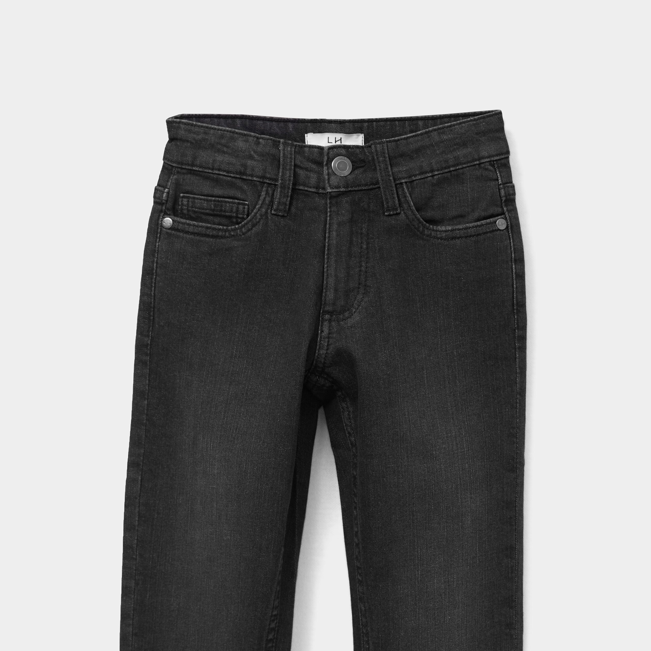 jeans slim 5 poches denim noir garcon Jeans slim 5 poches denim noir garçon