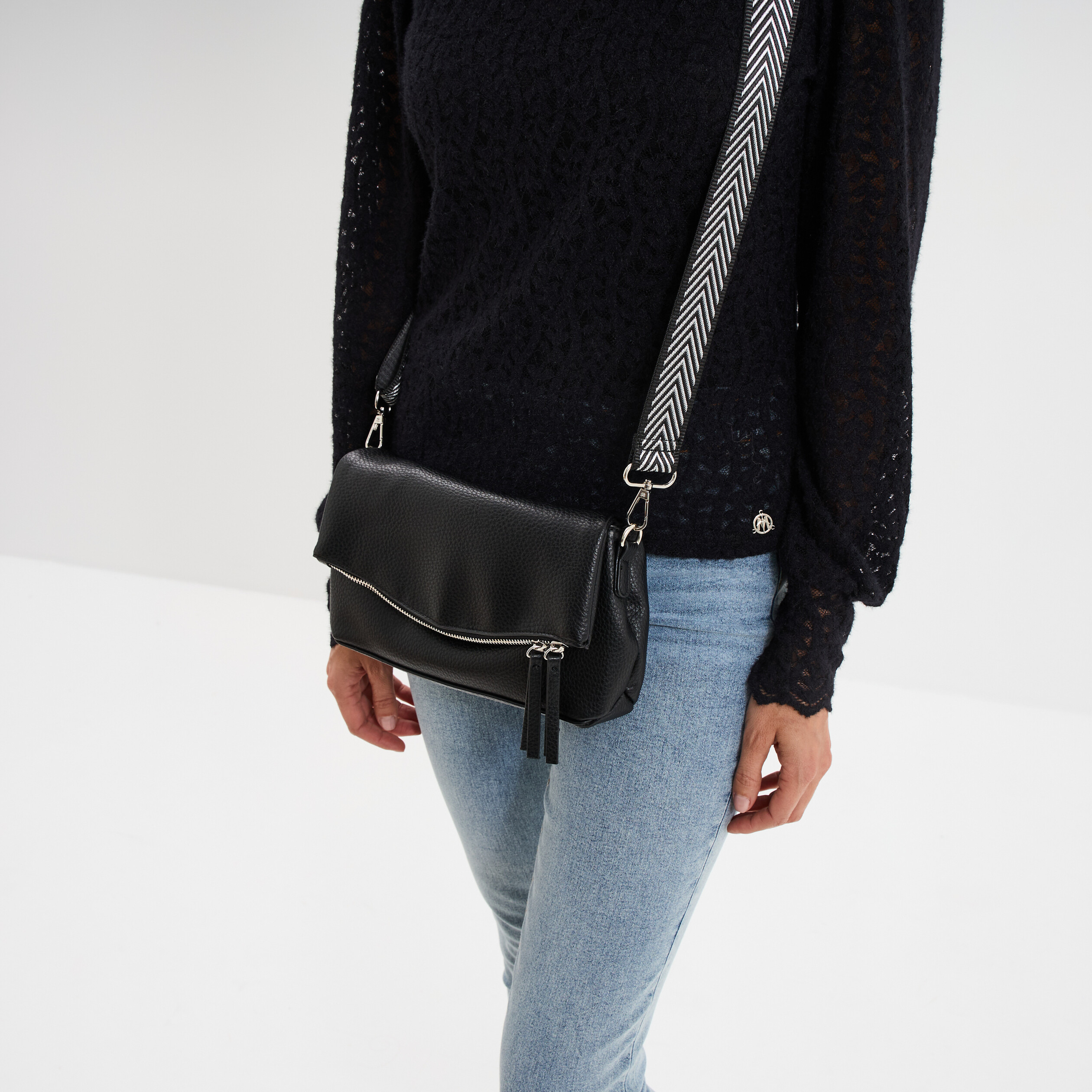 sac avec bandouliere amovible noir femme Sac avec bandoulière amovible noir femme