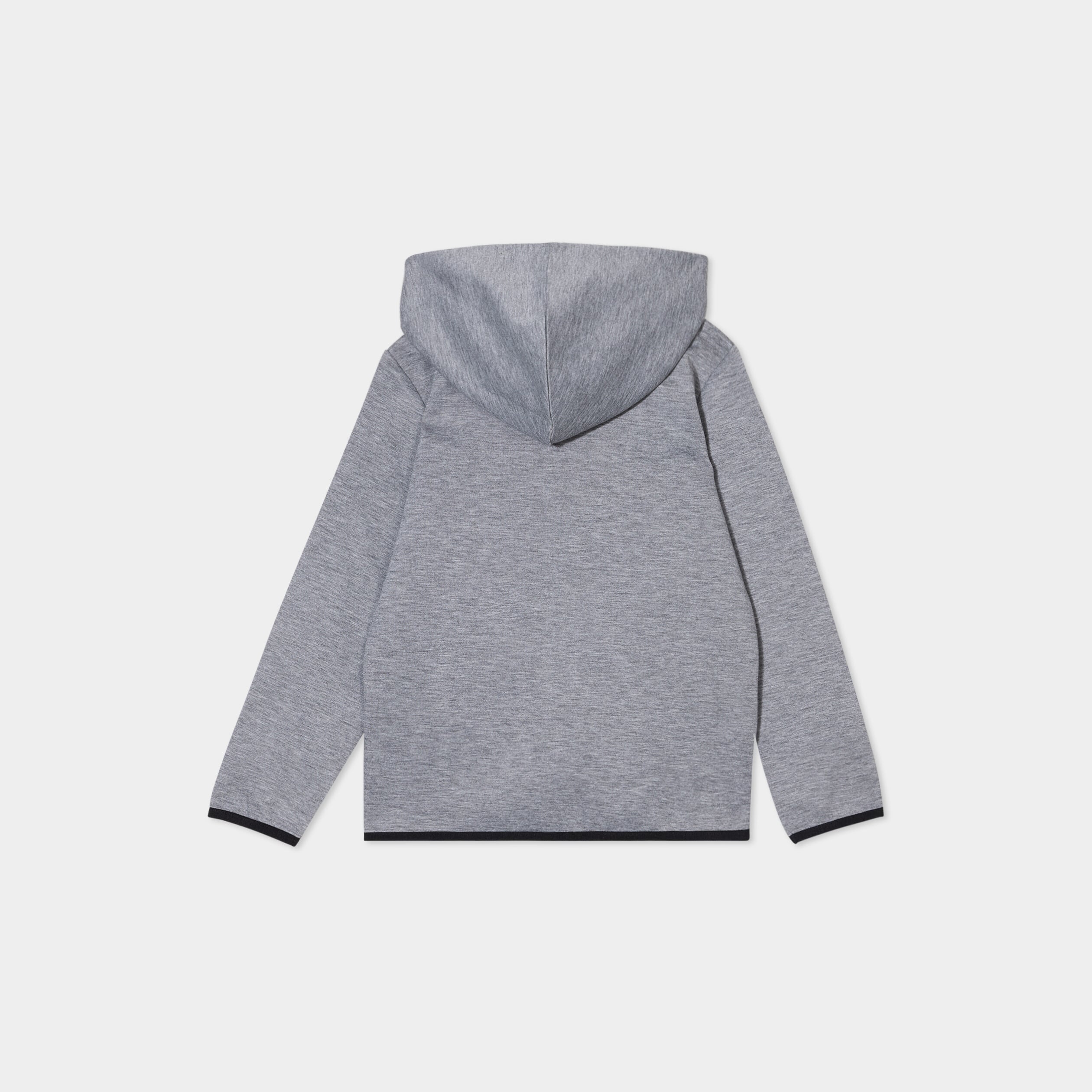 Sweat zipp&eacute; &agrave; capuche gris clair gar&ccedil;on