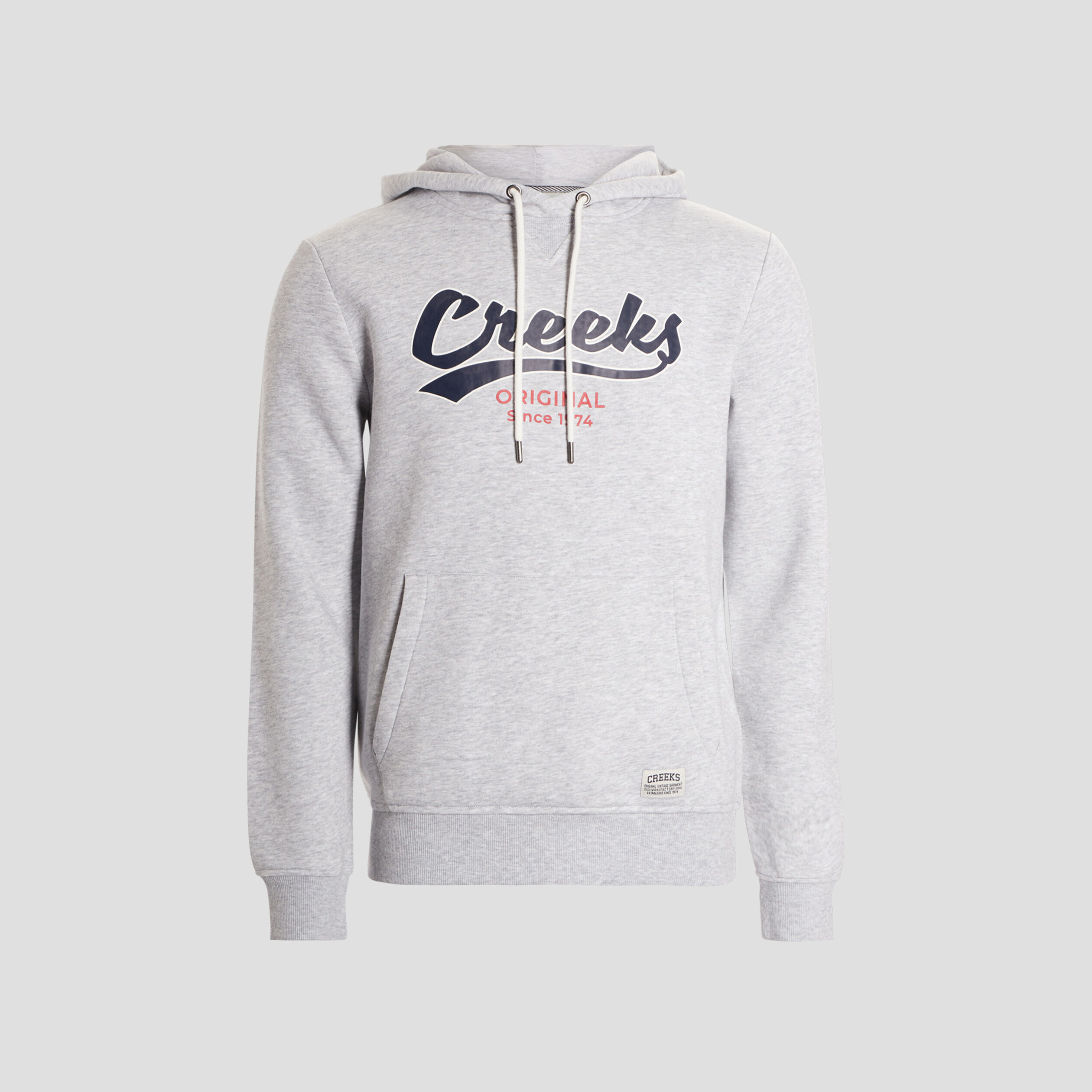 sweat a capuche hoodie creeks gris clair homme Sweat à capuche hoodie Creeks gris clair homme