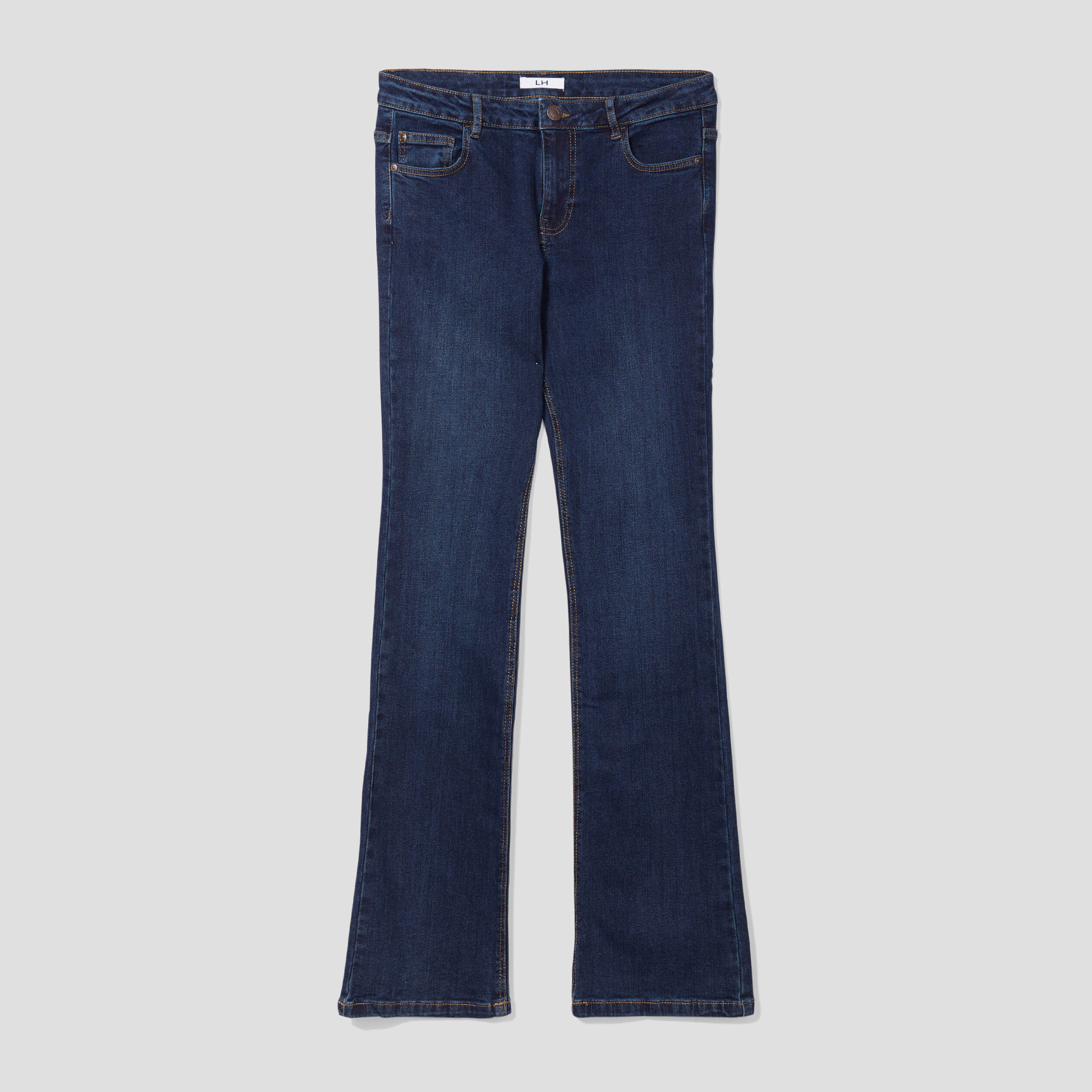 jeans bootcut taille normale denim brut femme Jeans bootcut taille normale denim brut femme