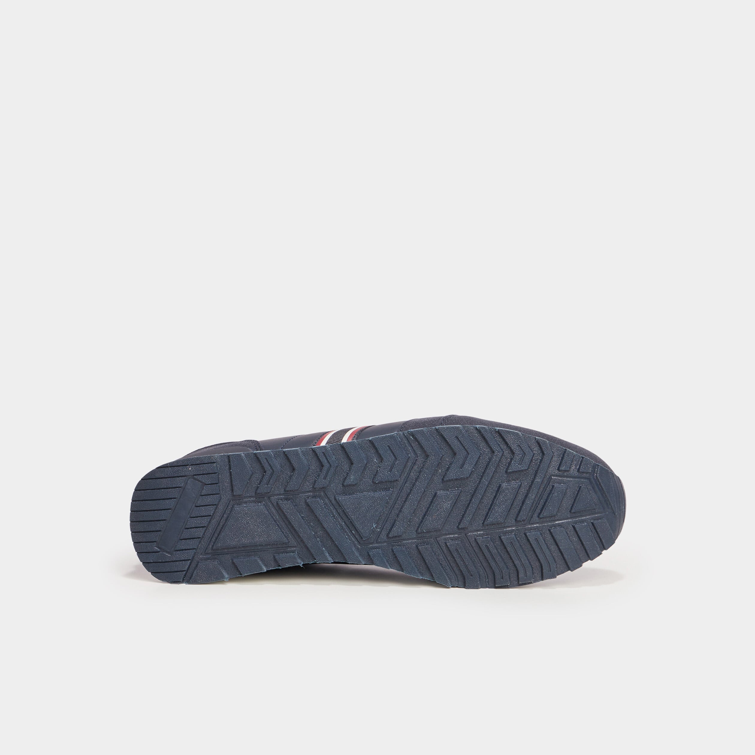 Baskets running &agrave; lacets bleu marine homme