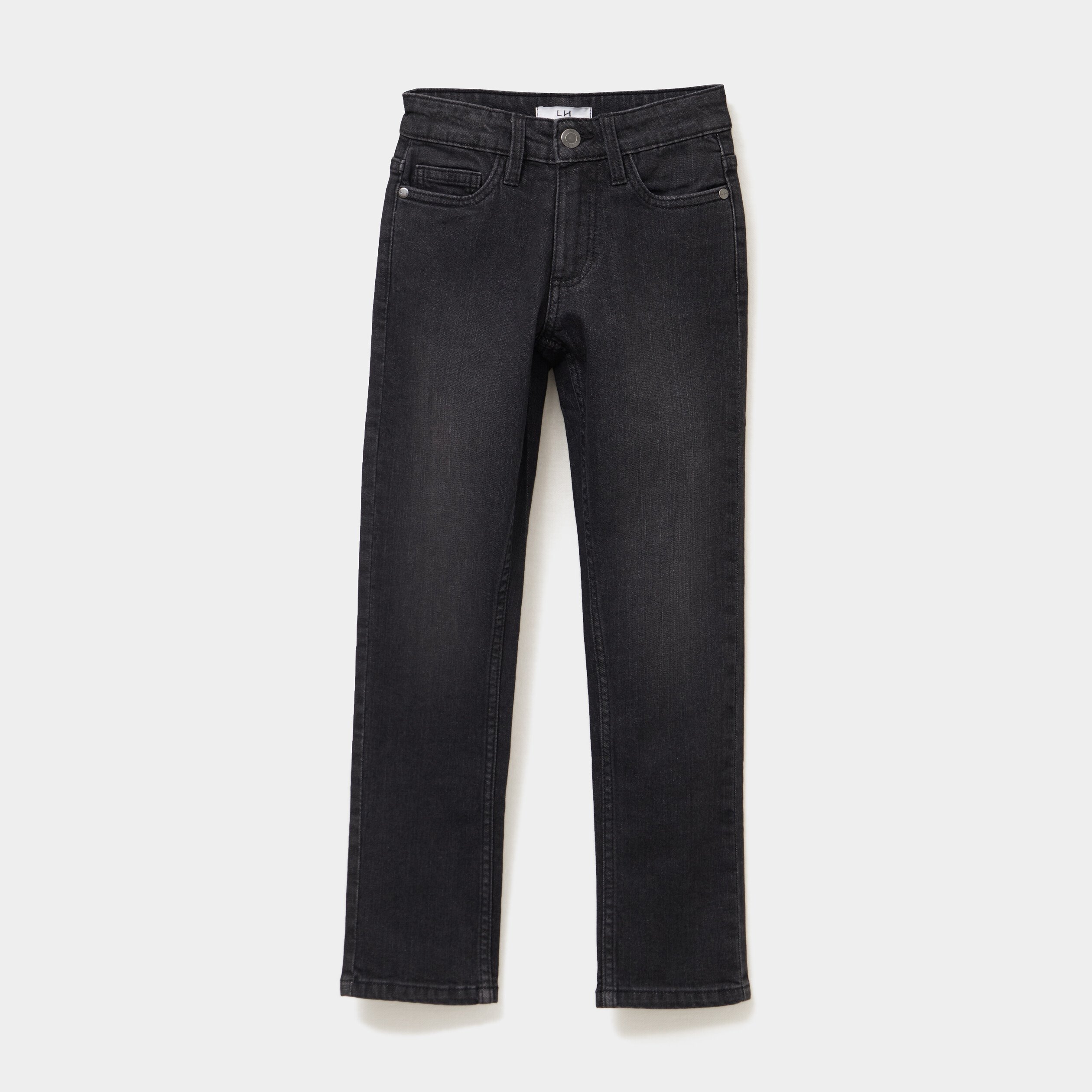 jeans slim 5 poches denim noir garcon Jeans slim 5 poches denim noir garçon