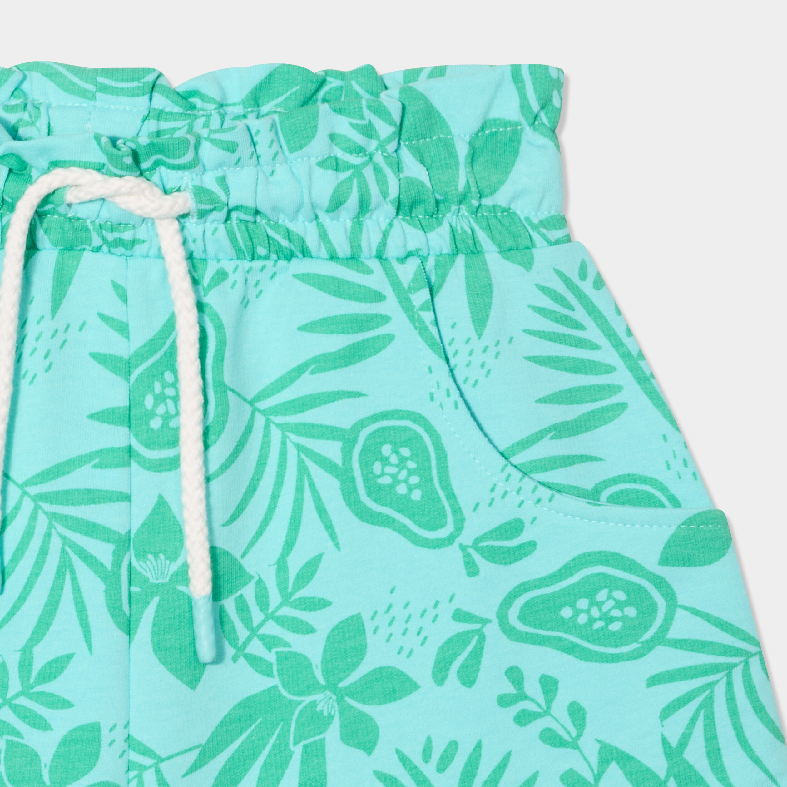 Short jogging slouchy bleu clair fille