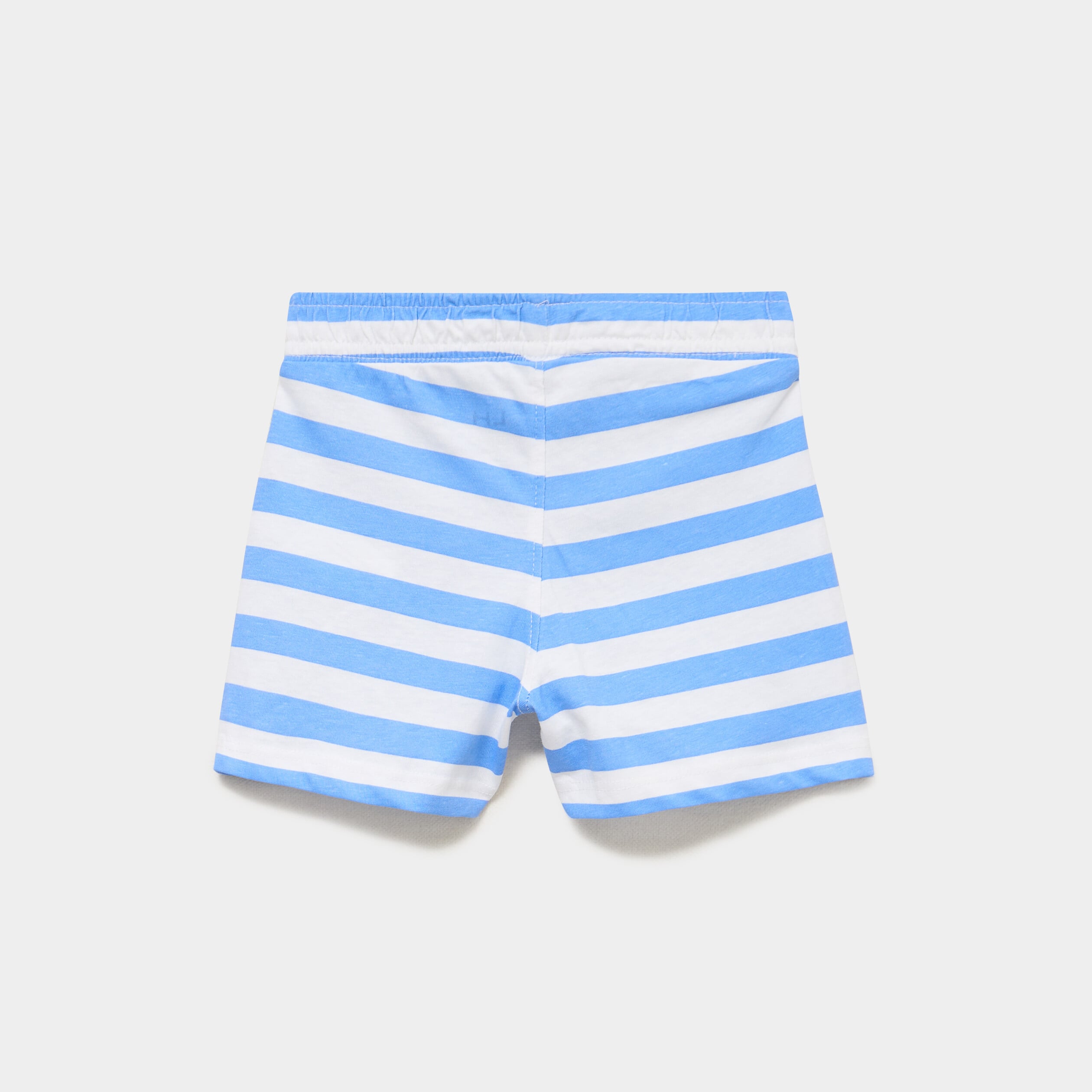 Lot de 2 shorts coton blanc b&eacute;b&eacute; gar&ccedil;on