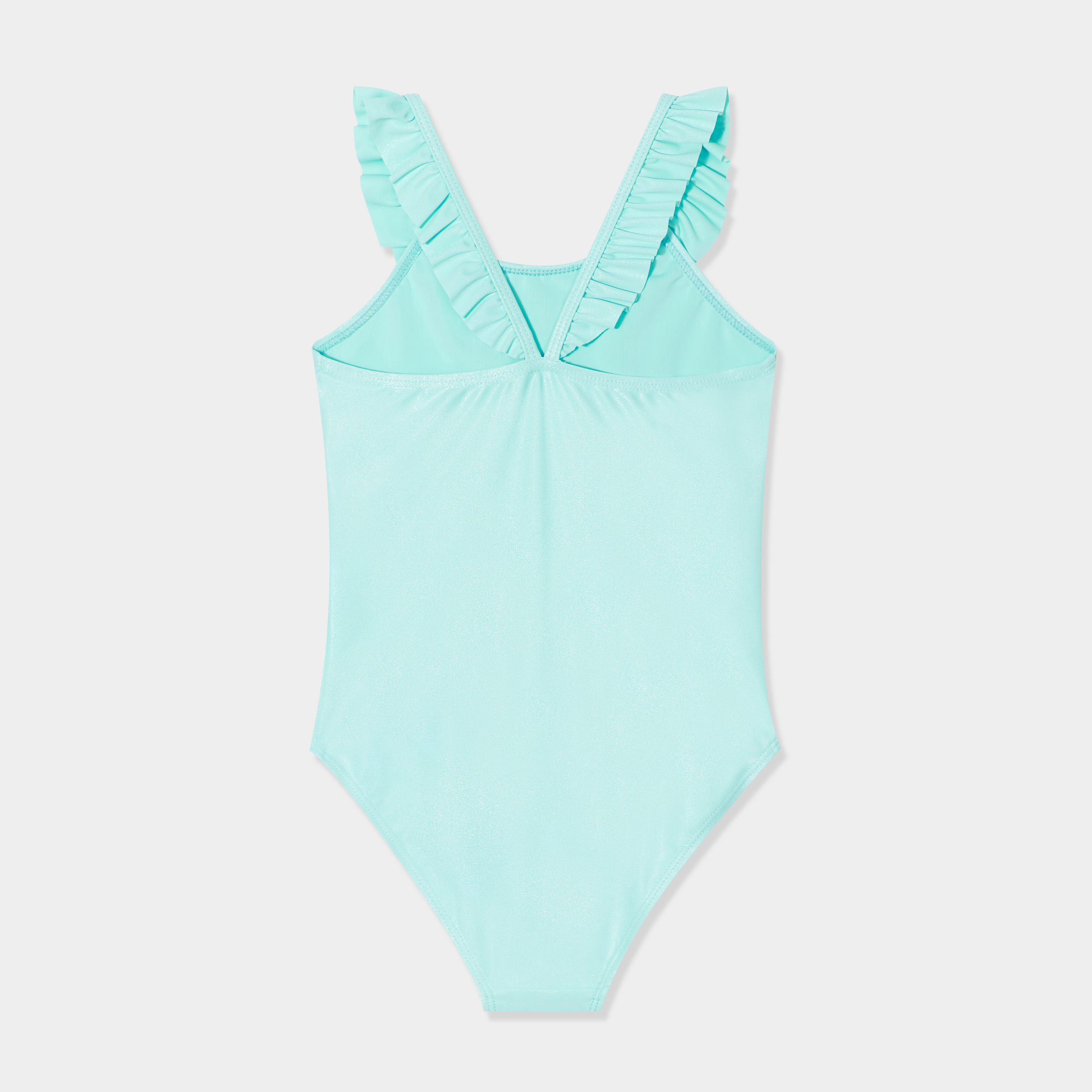 Maillot de bain 1 pi&egrave;ce &agrave; paillettes vert fille