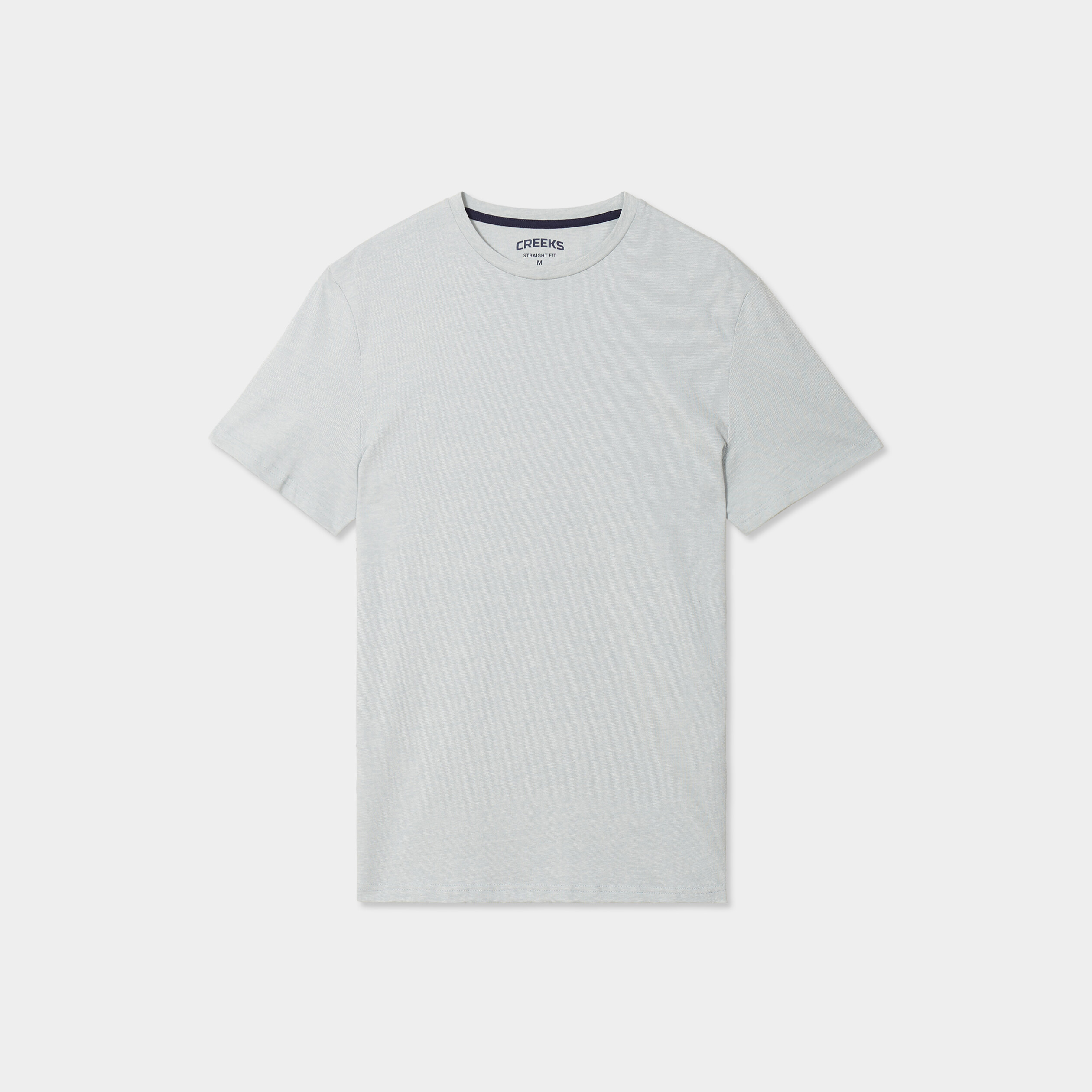T-shirt col rond manches courtes Creeks gris homme