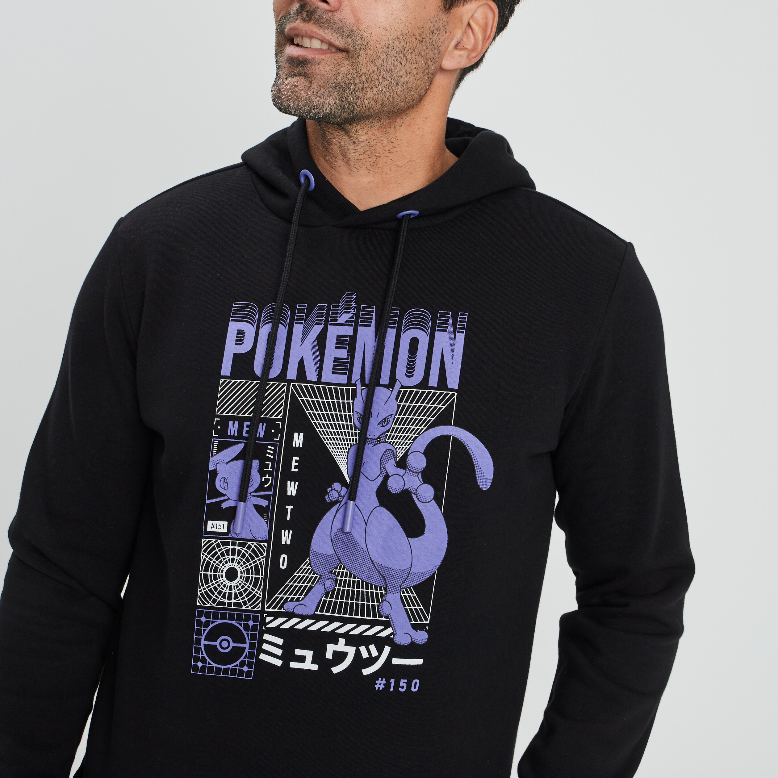 sweat a capuche hoodie pokemon noir homme Sweat à capuche hoodie Pokémon noir homme