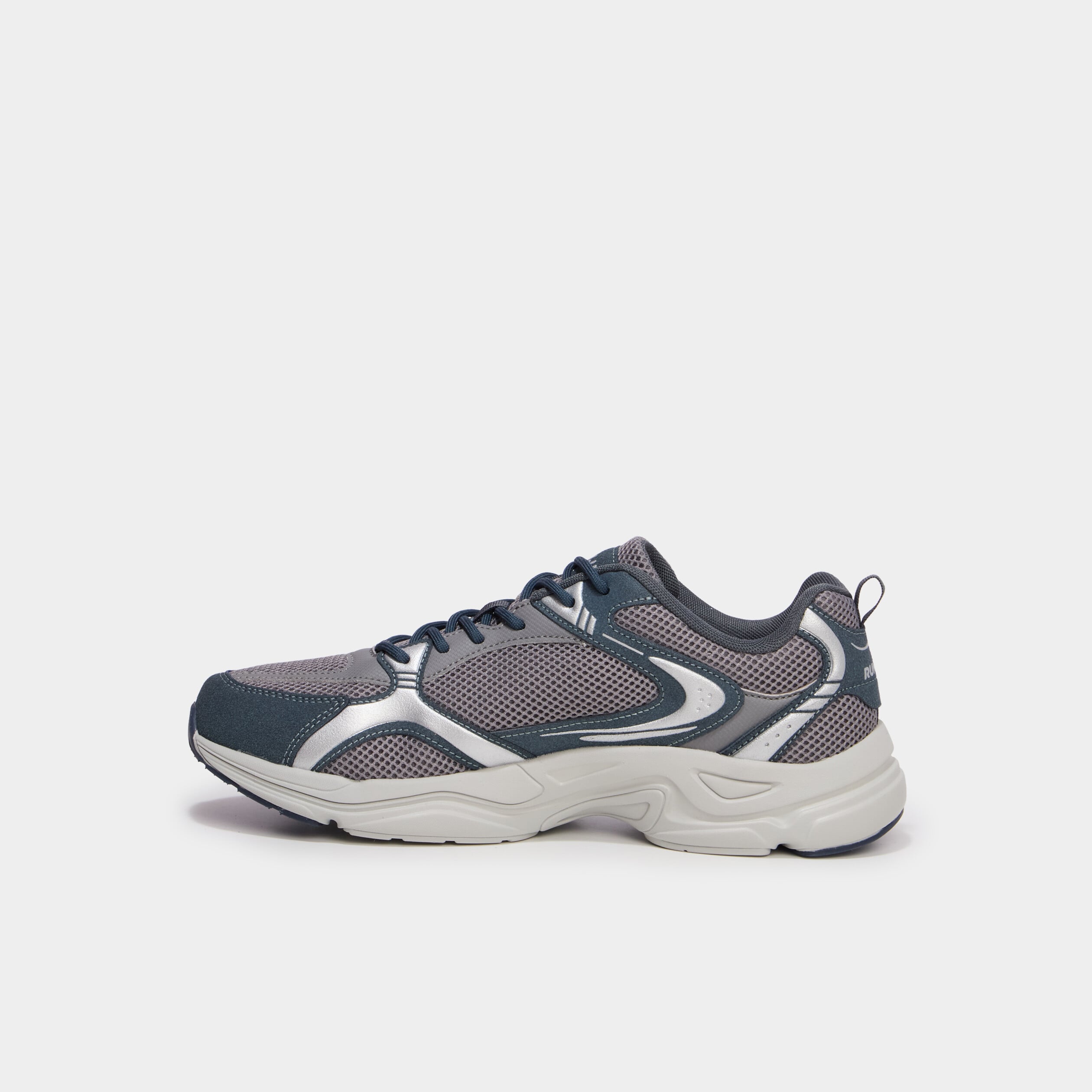 Baskets running lacets &eacute;lastiqu&eacute;s bleu homme