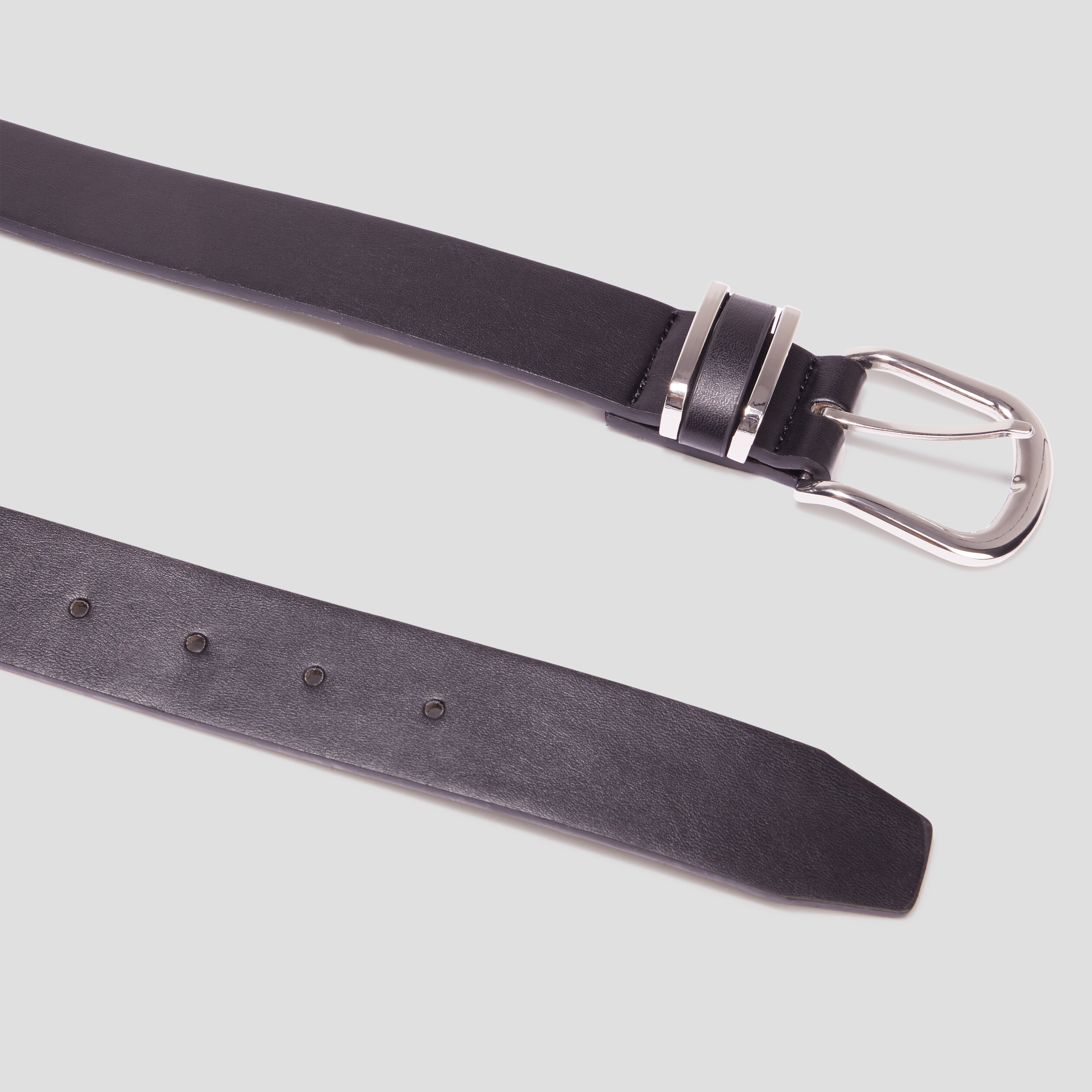 Ceinture avec boucle noir mixte