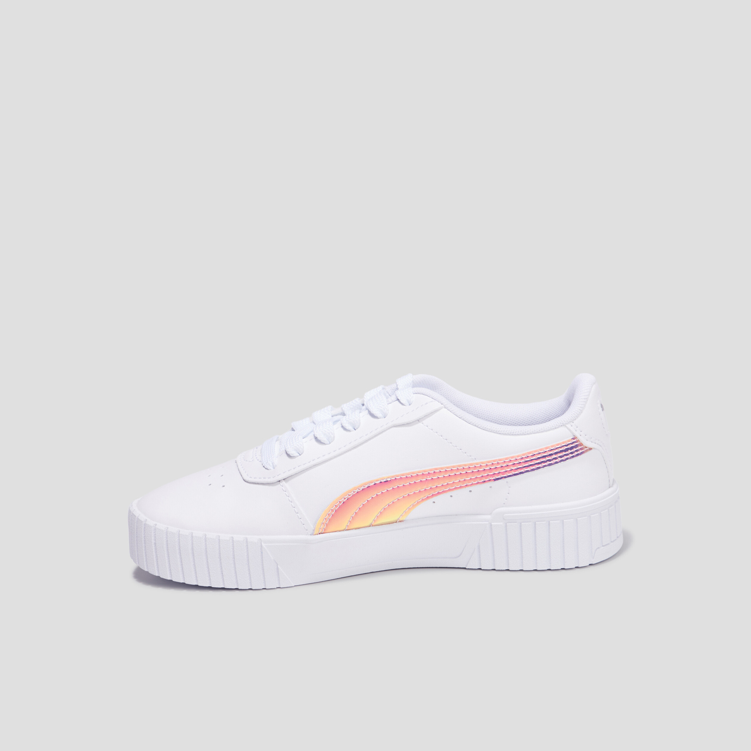 Tennis à lacets Puma Carina 2.0 Holo blanc fille