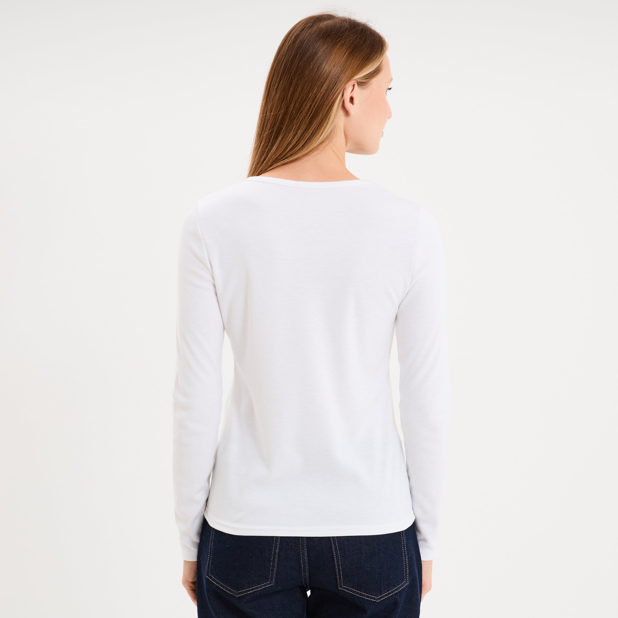 T-shirt thermique Damart x Trappeur blanc femme