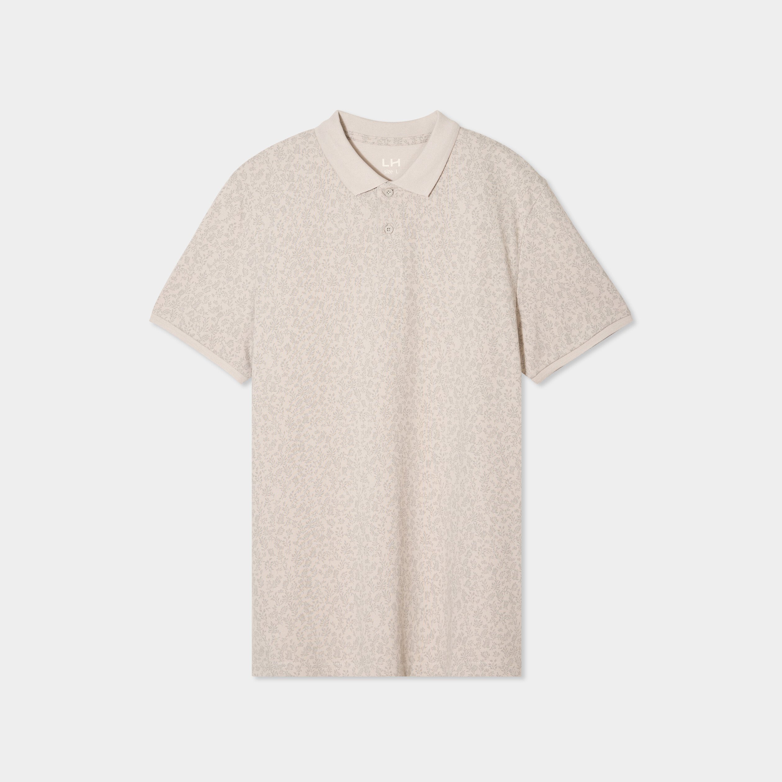 polo droit manches courtes coton gris homme Polo droit manches courtes coton gris homme