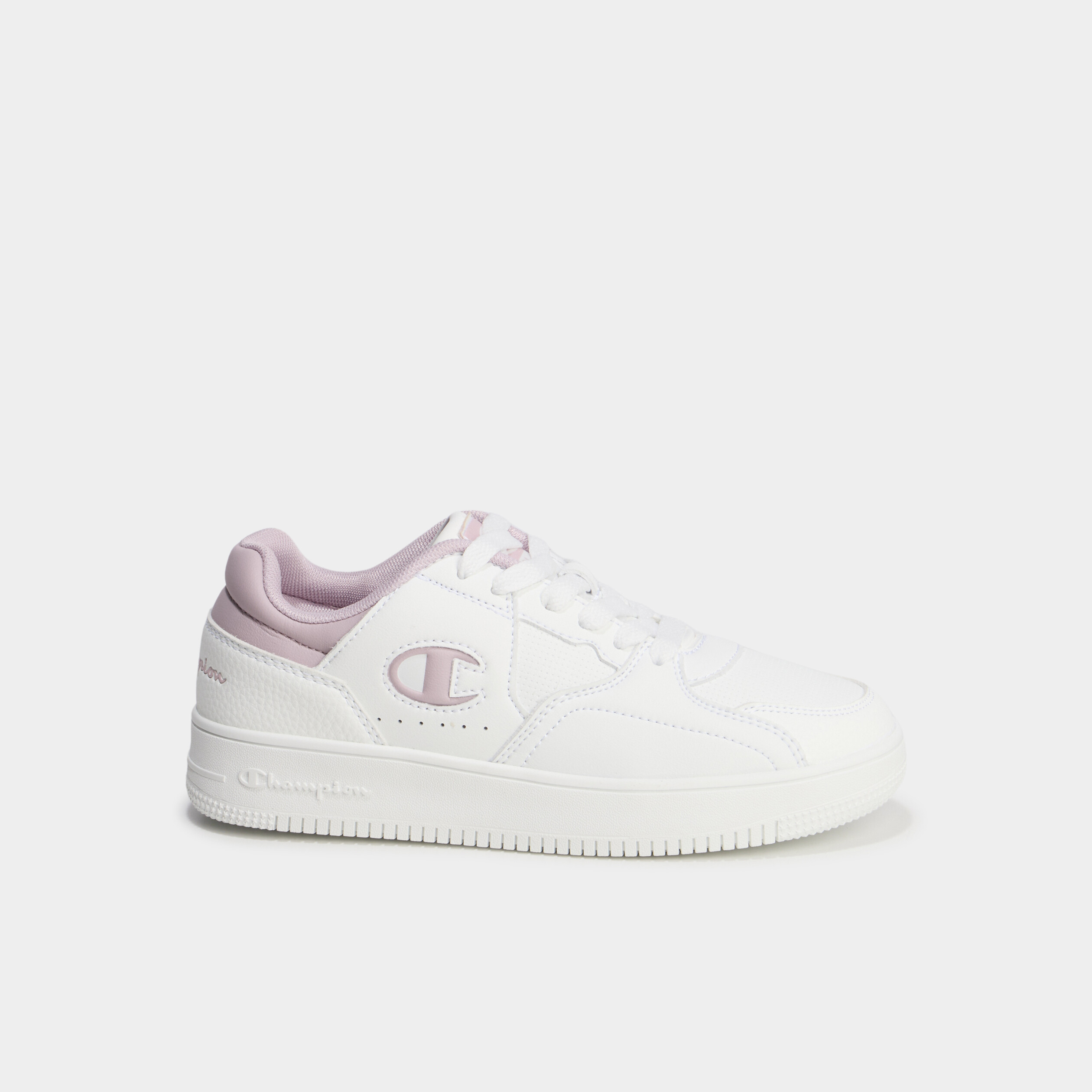 Baskets &agrave; lacets Champion RD25 rose femme