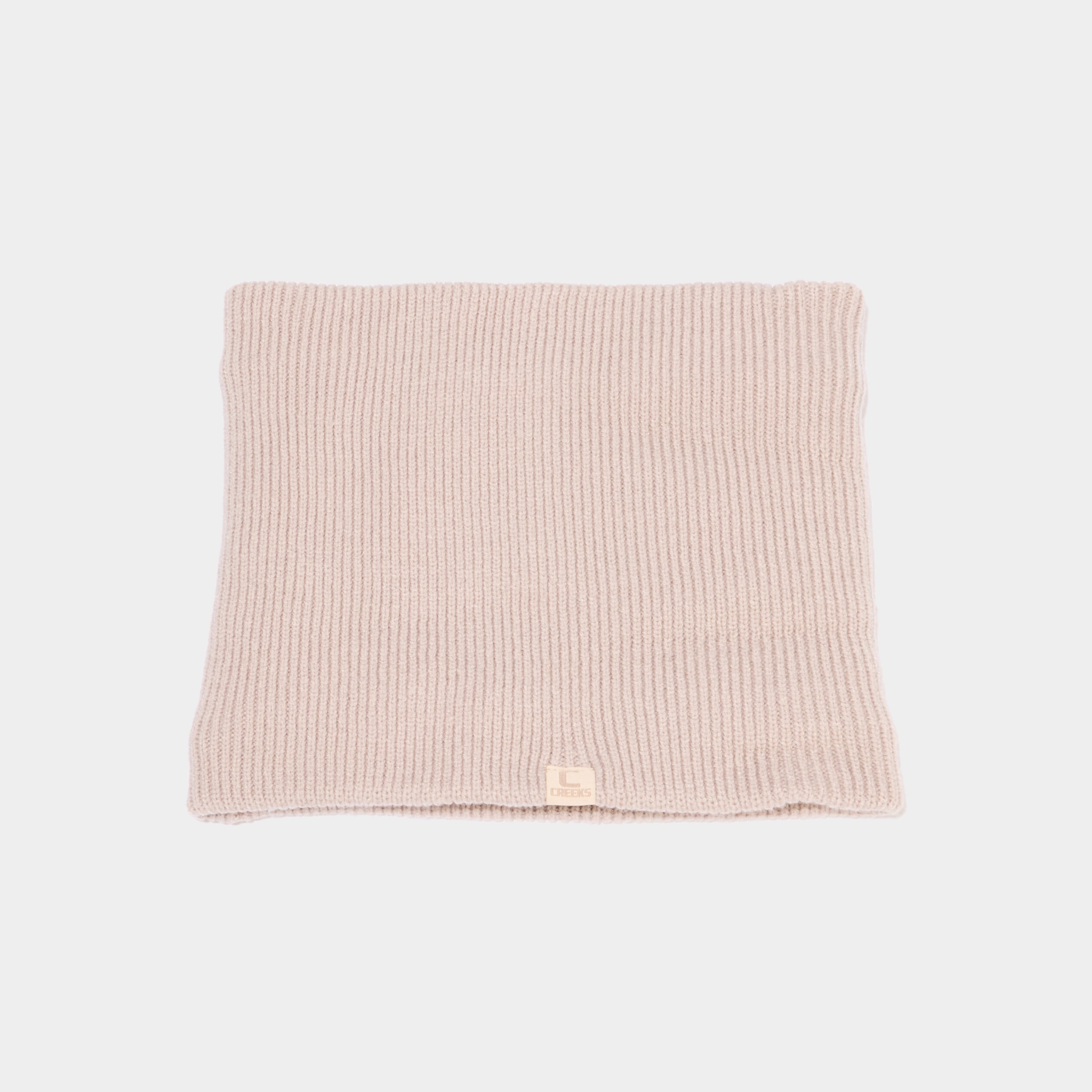 Tour de cou tricot&eacute; doubl&eacute; sable femme