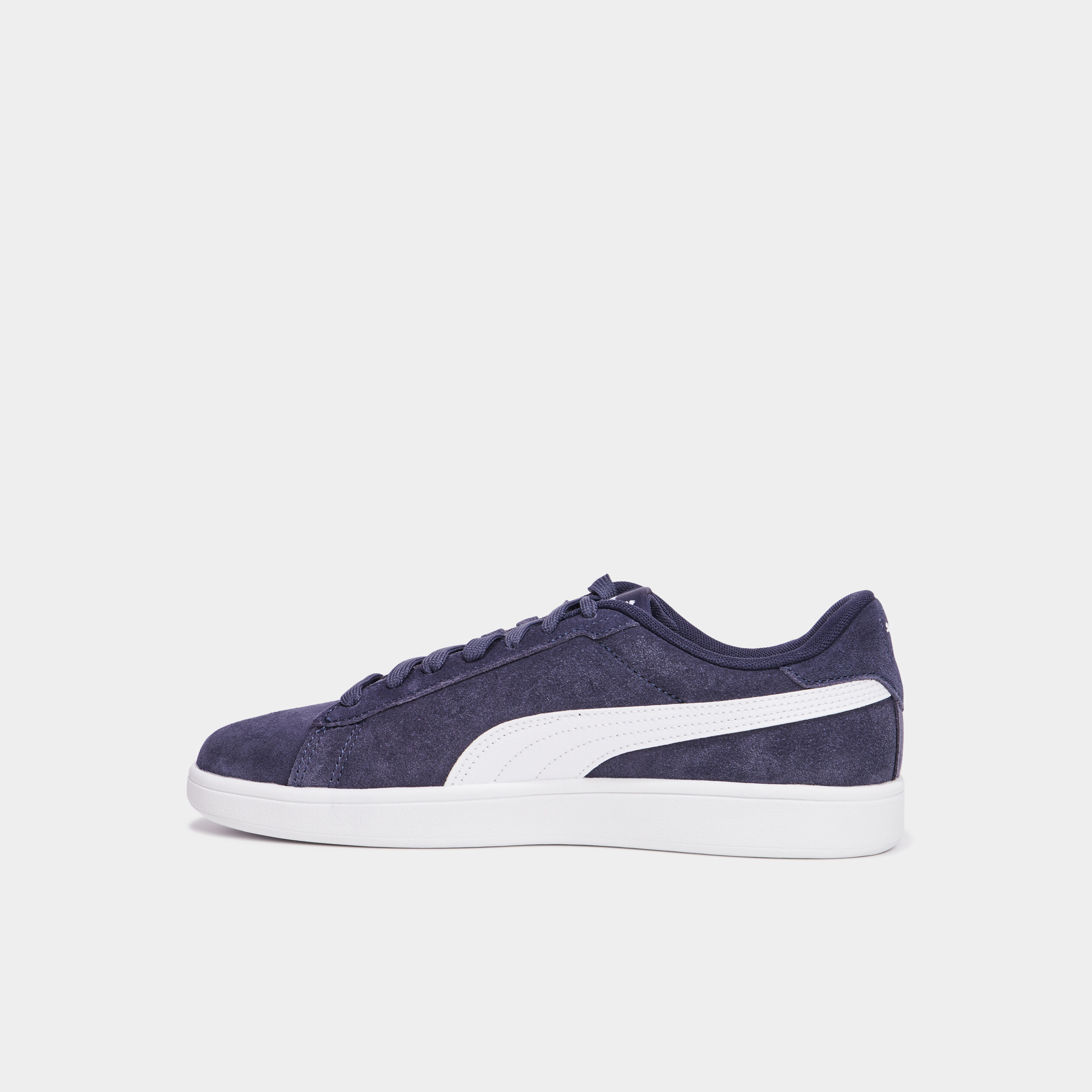 tennis basses a lacets cuir puma smash bleu marine garcon Tennis basses à lacets cuir Puma Smash bleu marine garçon