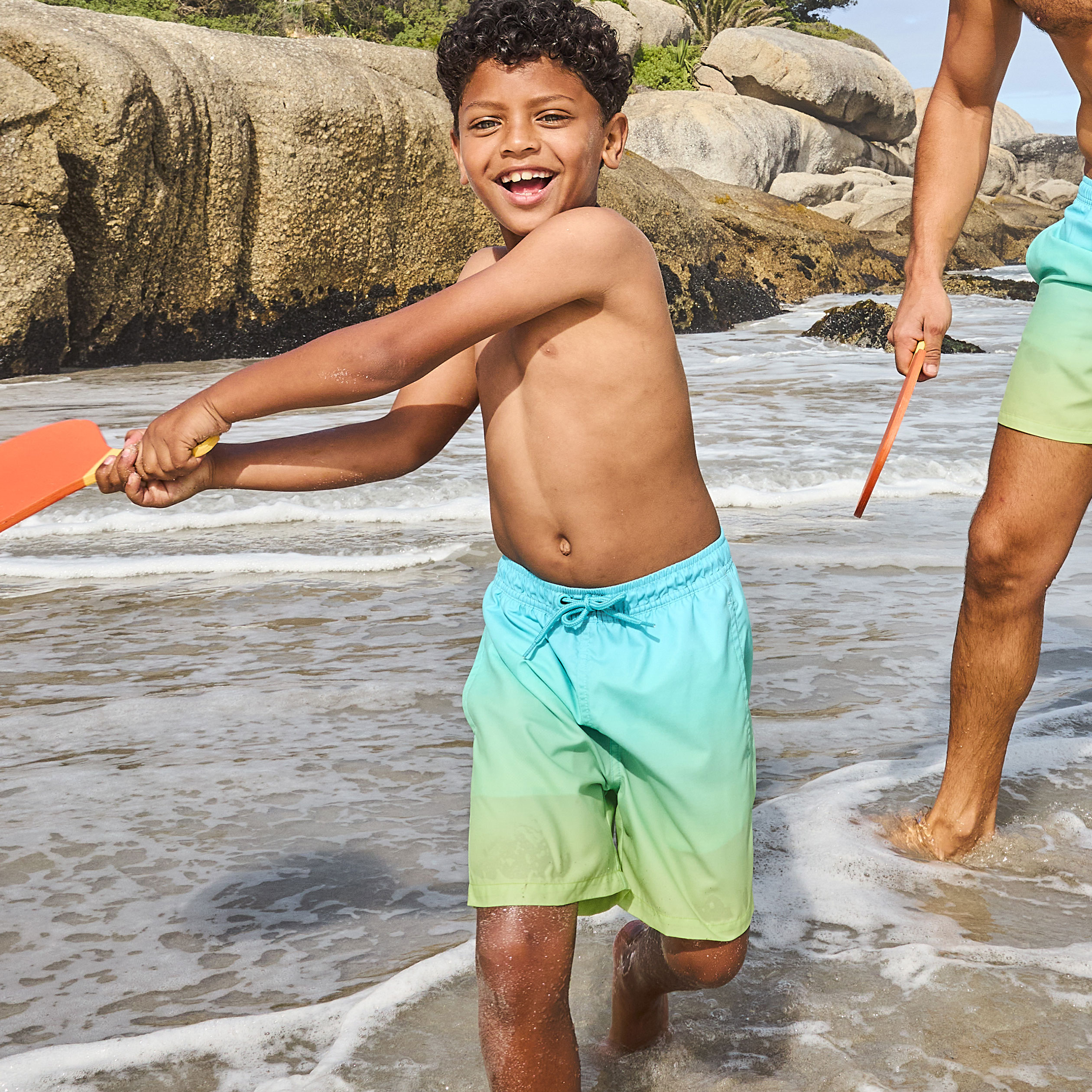 Trendy Boy Shorts De Bain Garçons 2-16 Ans – Bermudas Plage Taille Élastique + Cordon, Séchage Rapide Et Confort