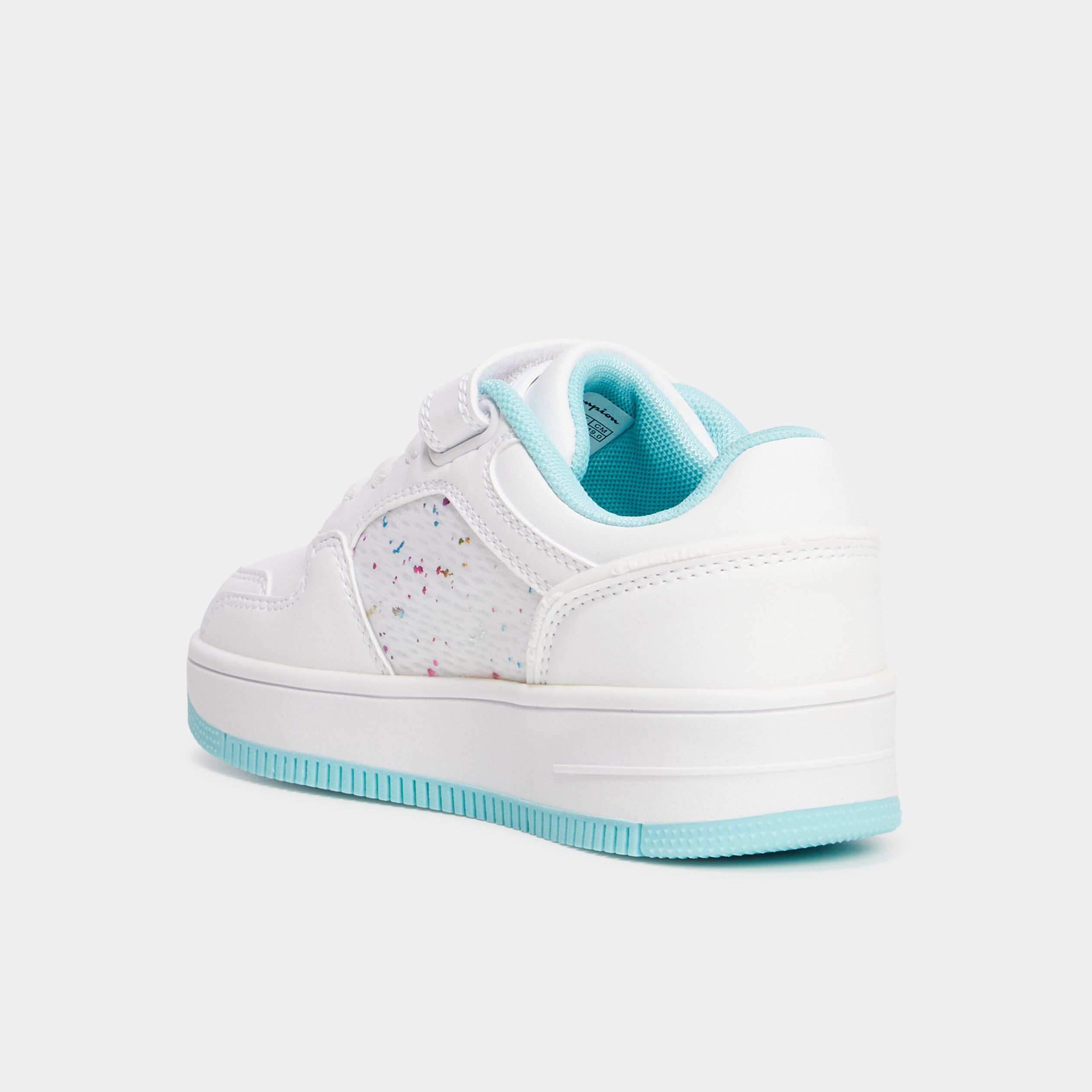 tennis basses champion abstract bleu turquoise fille Tennis basses Champion Abstract bleu turquoise fille