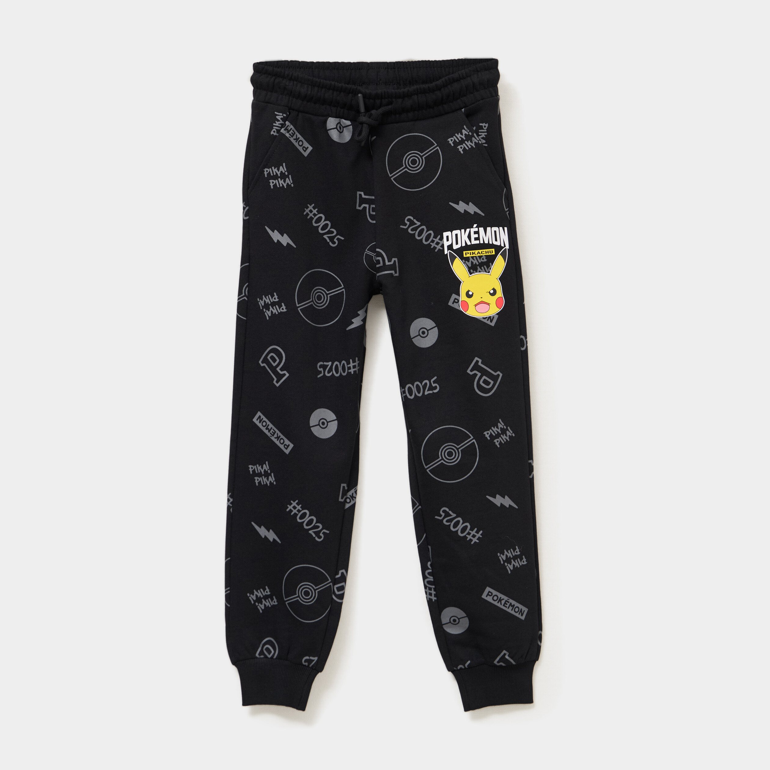 Pantalon de jogging droit Pok&eacute;mon noir gar&ccedil;on