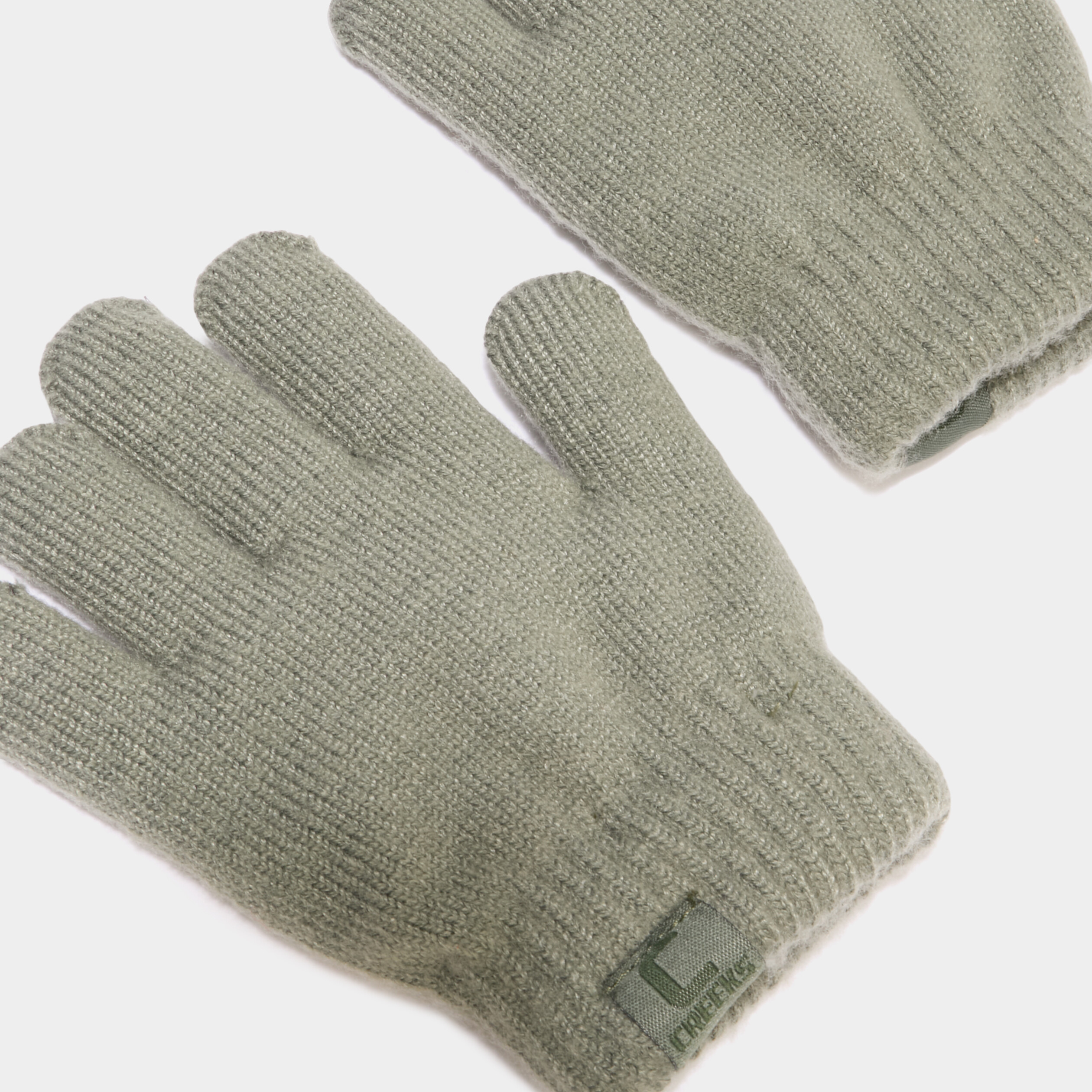 Gants doubl&eacute;s vert kaki mixte