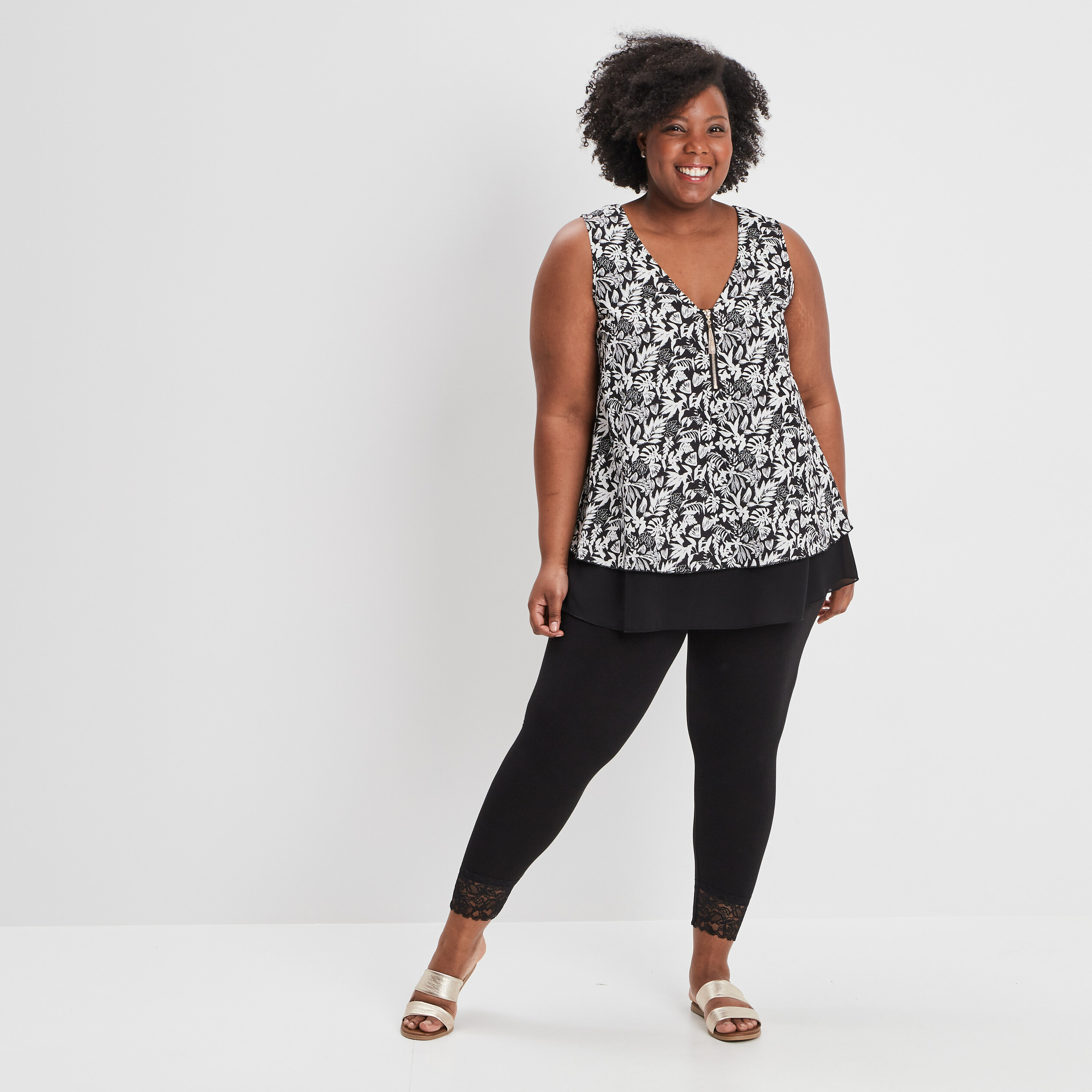 Legging grande shop taille dentelle