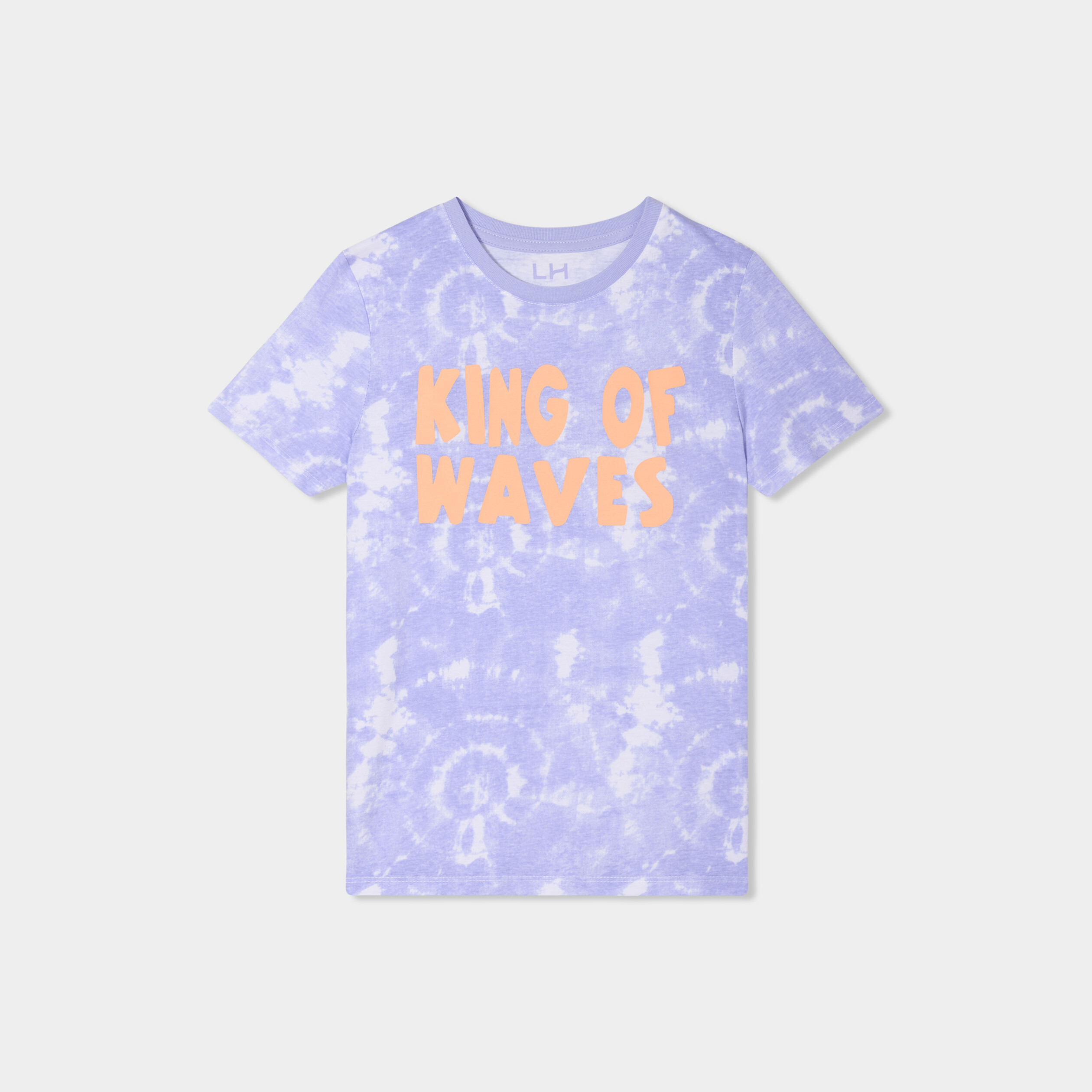 T-shirt manches courtes coton parme gar&ccedil;on