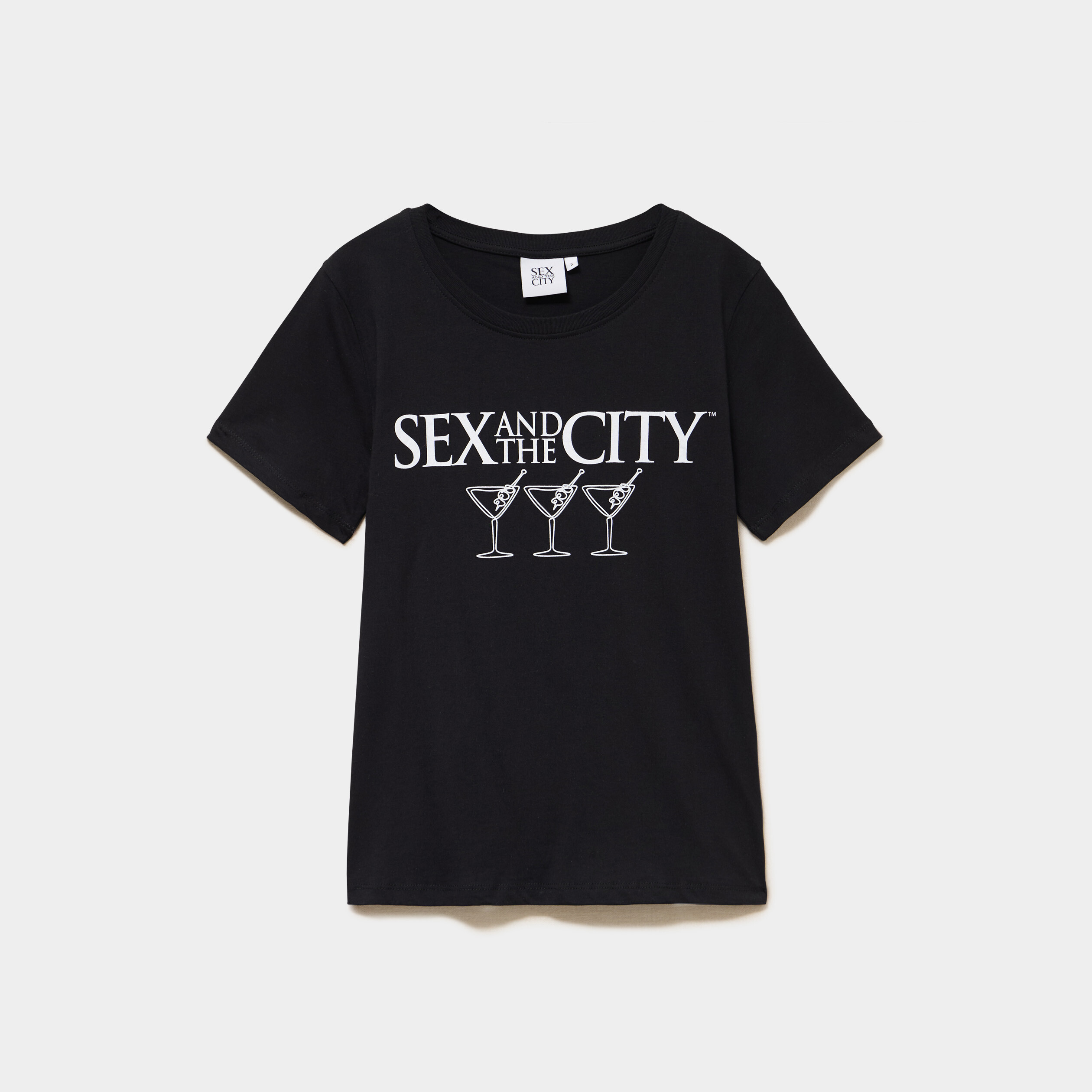 T-shirt coton Sex and the City noir femme